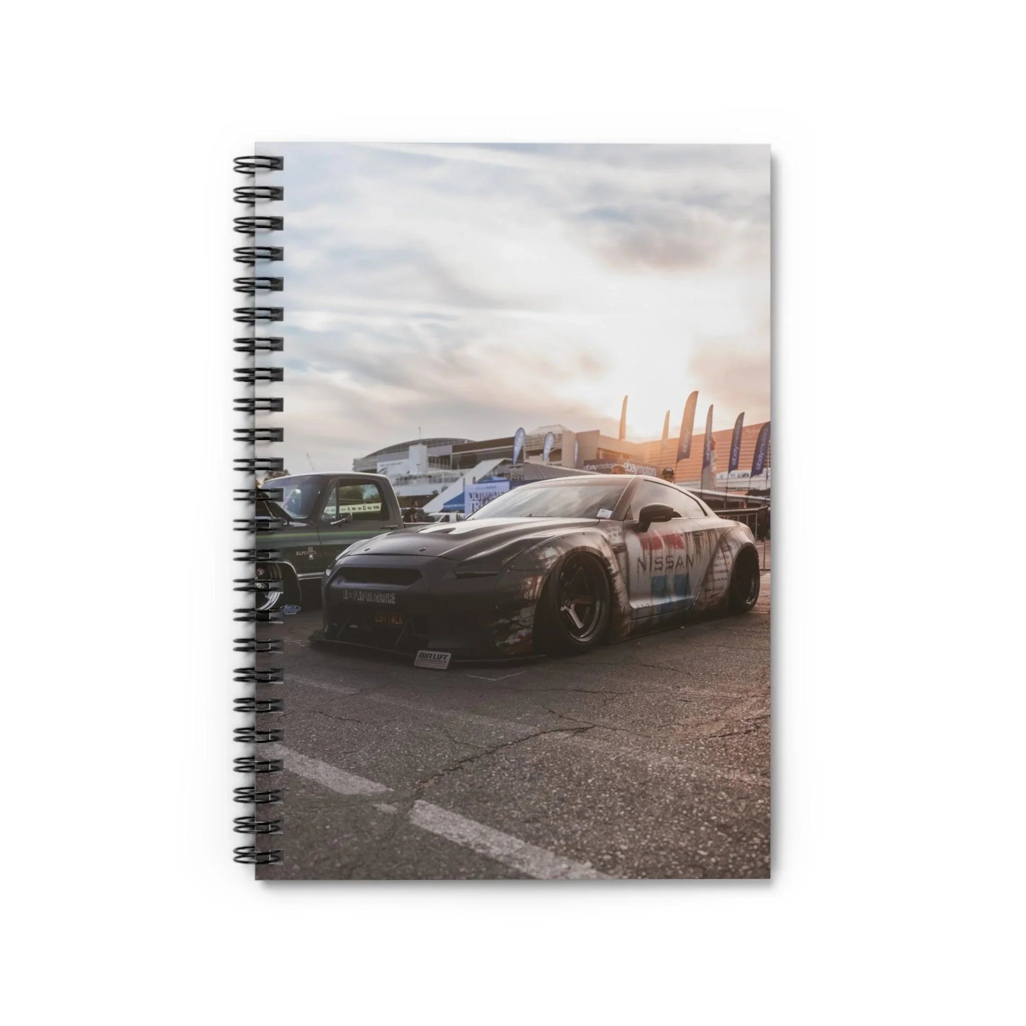 Nissan GTR R35 Automotive Spiral Notebook #001 - Throttle Designs
