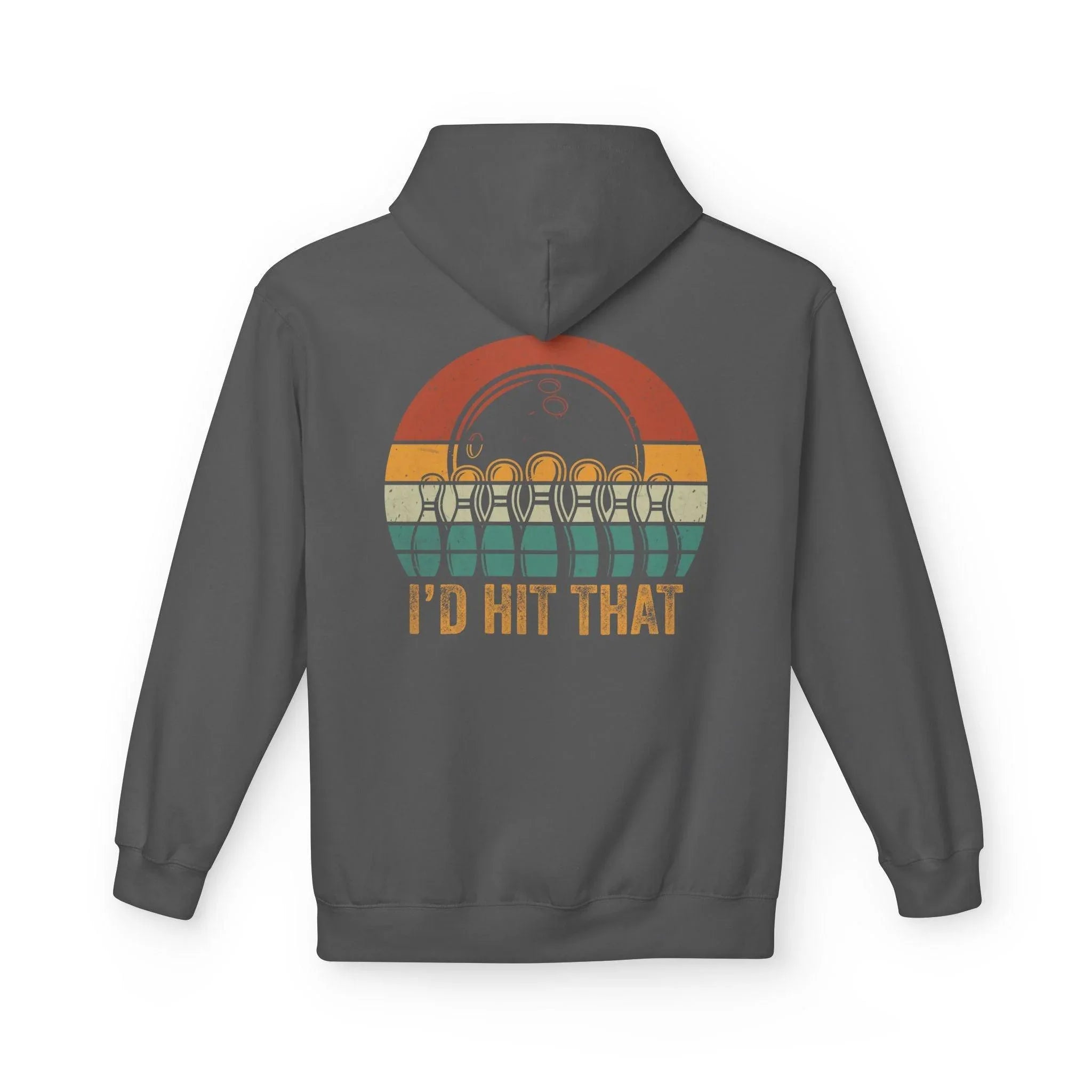 "I'd Hit That" Retro Bowling Cozy Fleece Hoodie for Ultimate Comfort