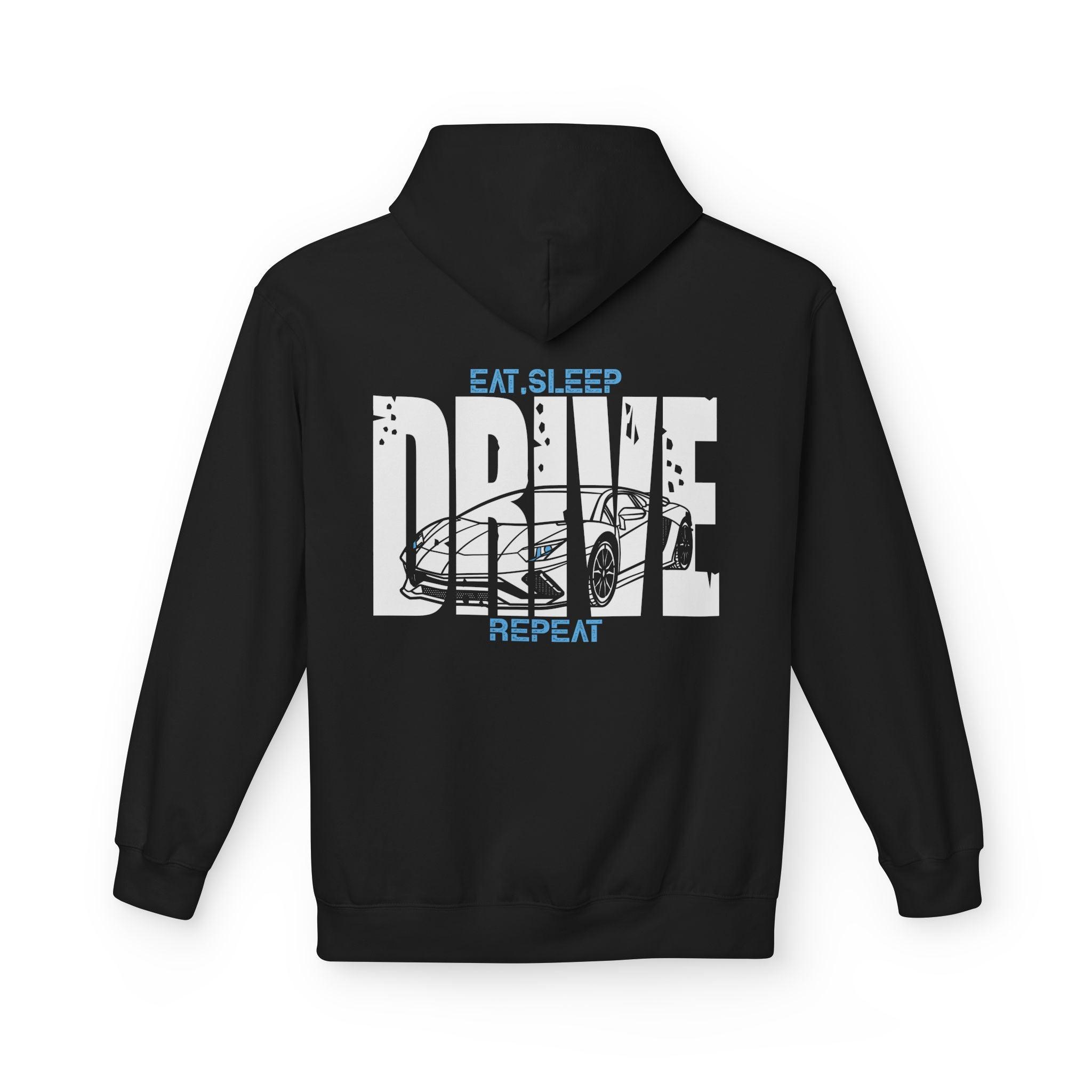 Luxury Lamborghini Aventador DRIVE Fleece Hoodie for Ultimate Comfort