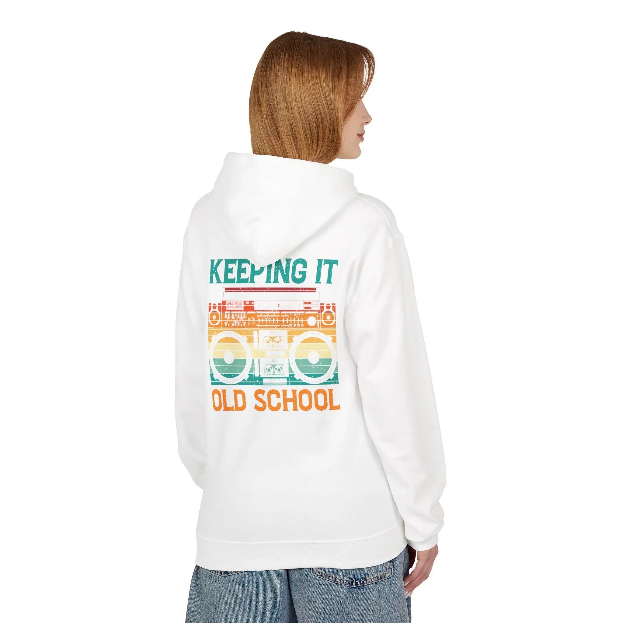 Ultimate Comfort Premium Old School Boombox Fleece Hoodie