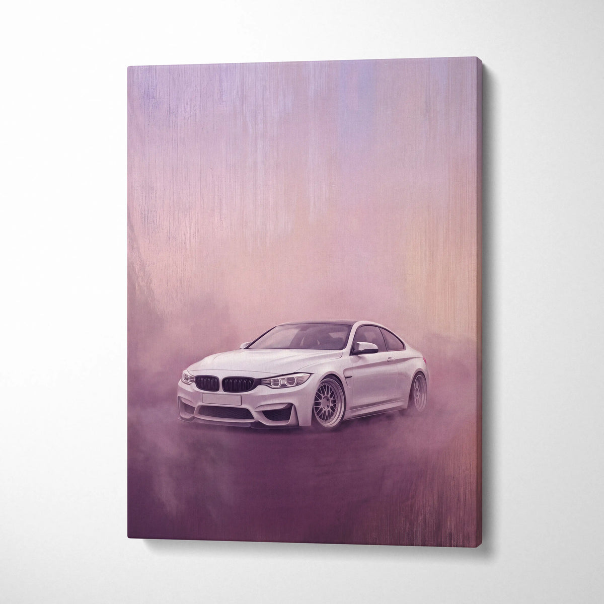 BMW M4 Inspired Automotive Wall Art, High Performance German Coupe Canvas Print