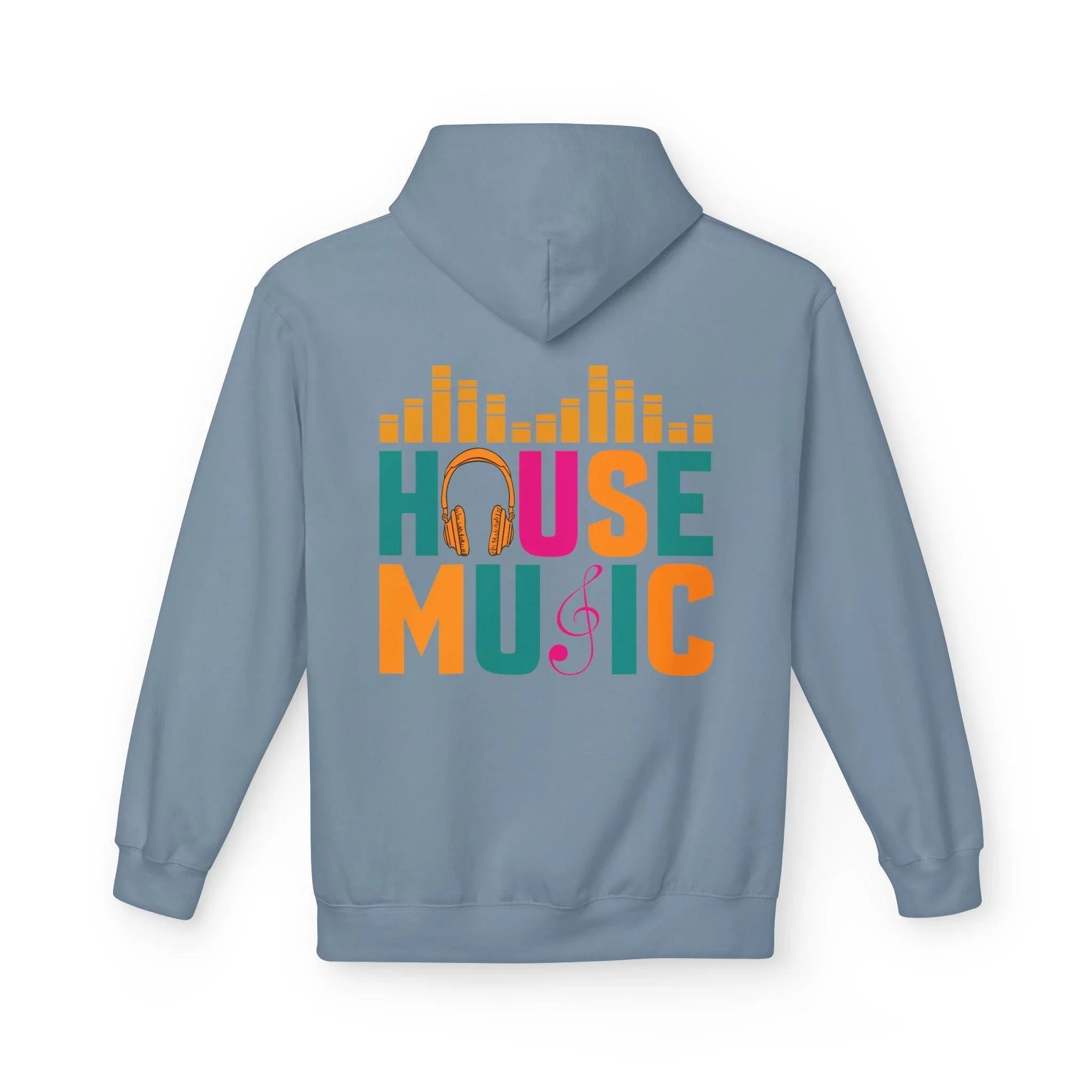 House Music Vibes Fleece Hoodie - Stylish Comfort for Music Lovers