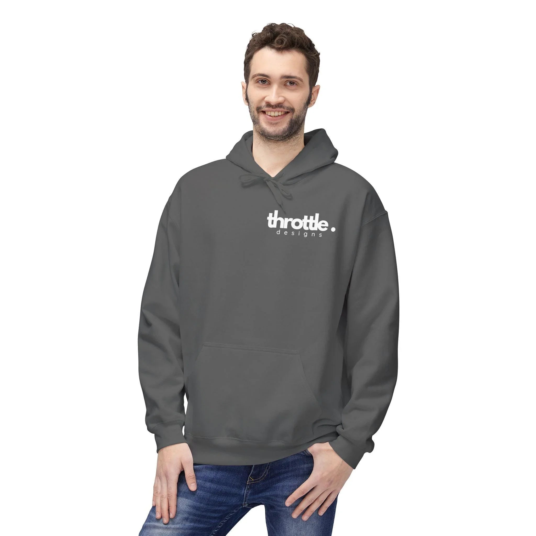 Throttle Designs Adventure Fleece Hoodie - "Live to Ride, Eat, Sleep"