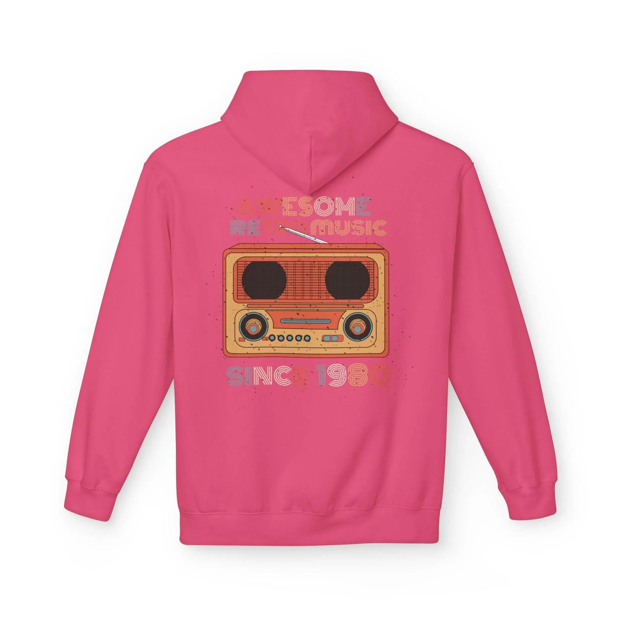 Stylish Retro Music Fleece Hoodie for Ultimate Comfort
