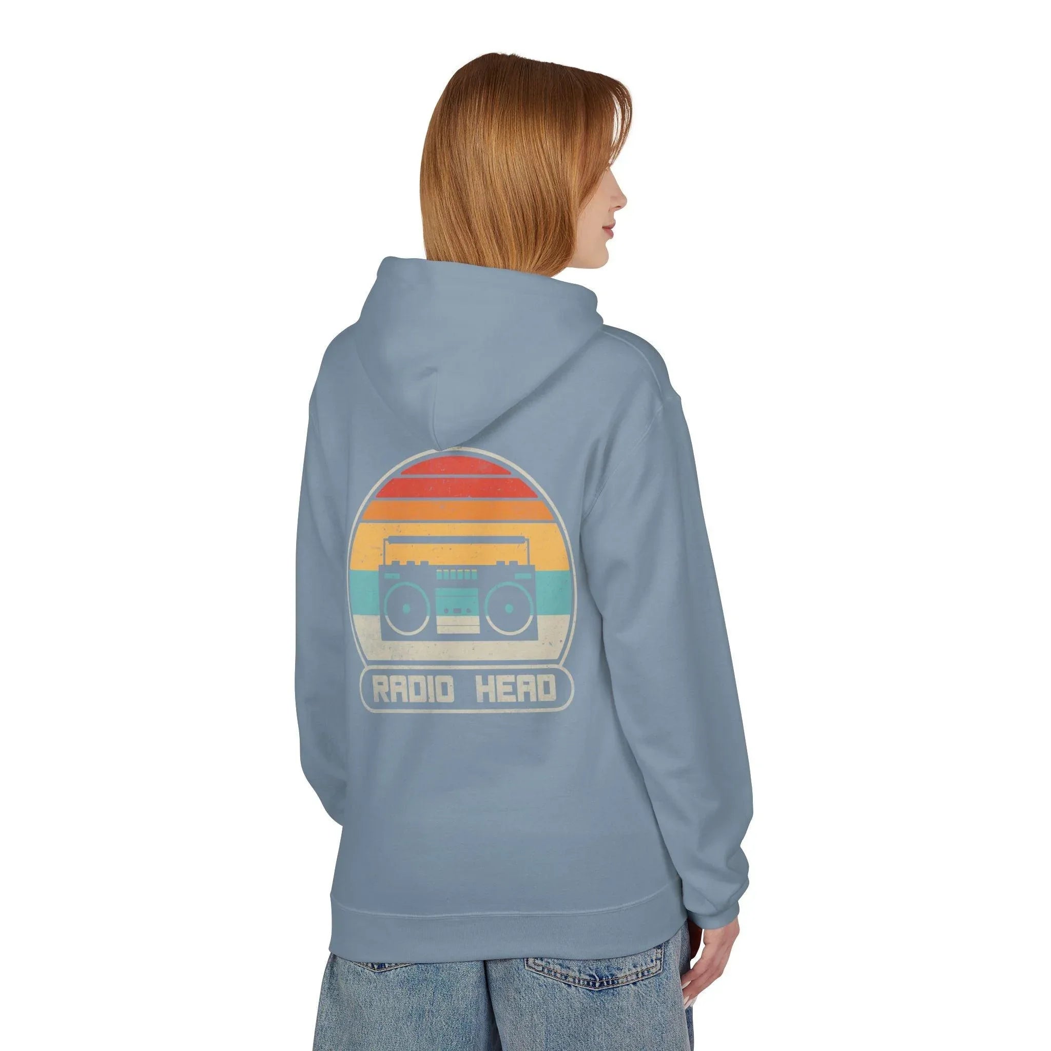 Cozy Vibes Radio Head Fleece Pullover Hoodie