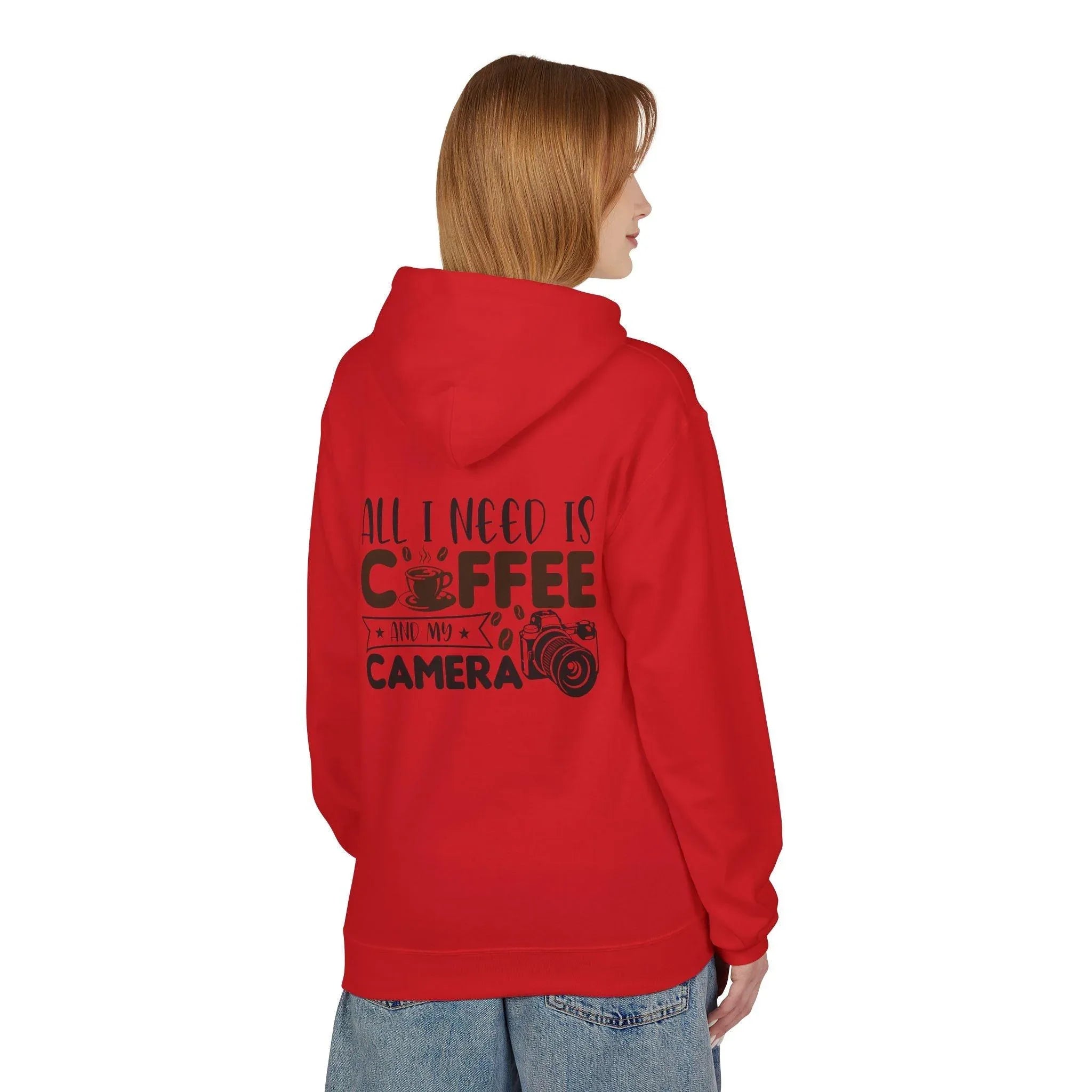 Cozy Photographer's Coffee Fleece Hoodie for Style and Comfort