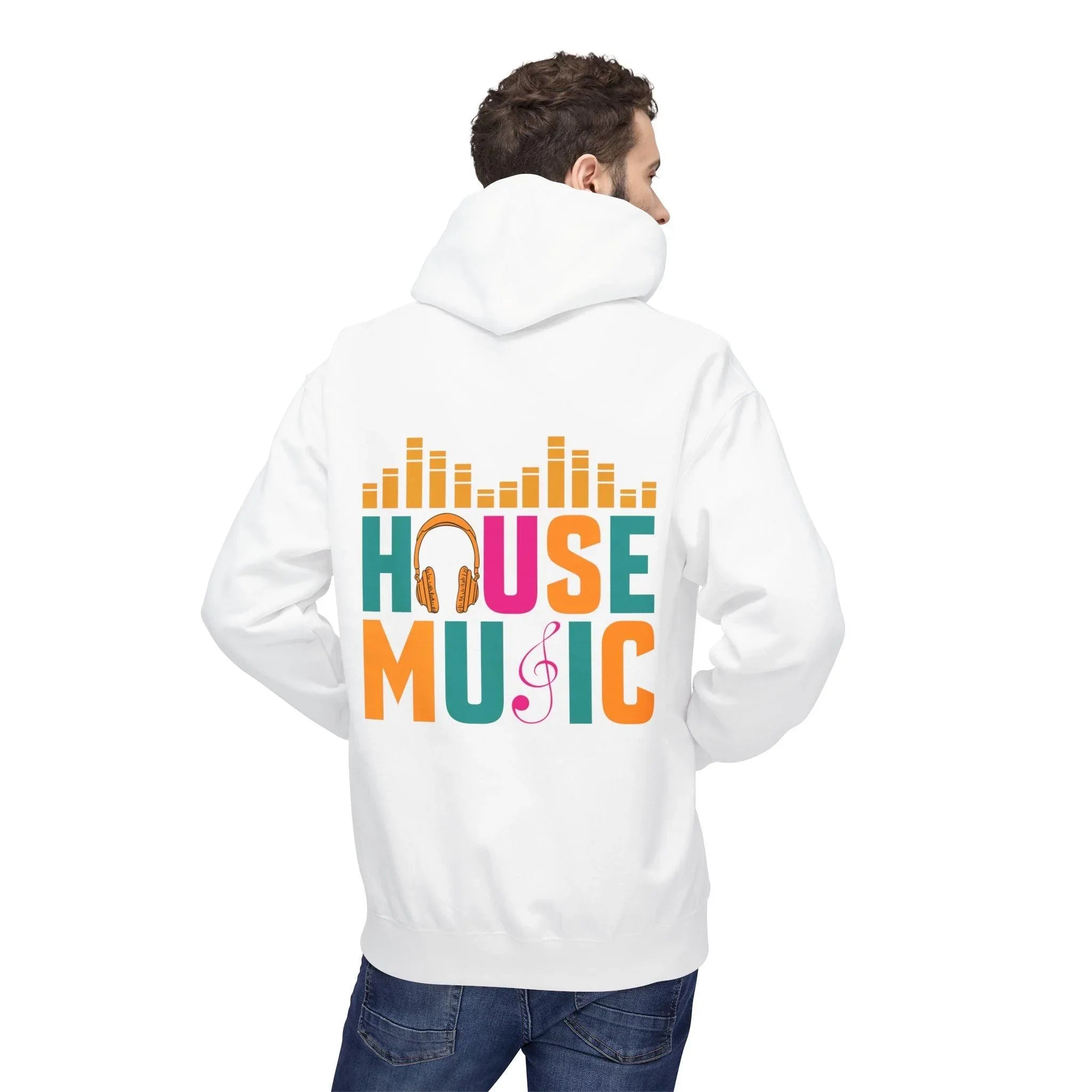 House Music Vibes Fleece Hoodie - Stylish Comfort for Music Lovers
