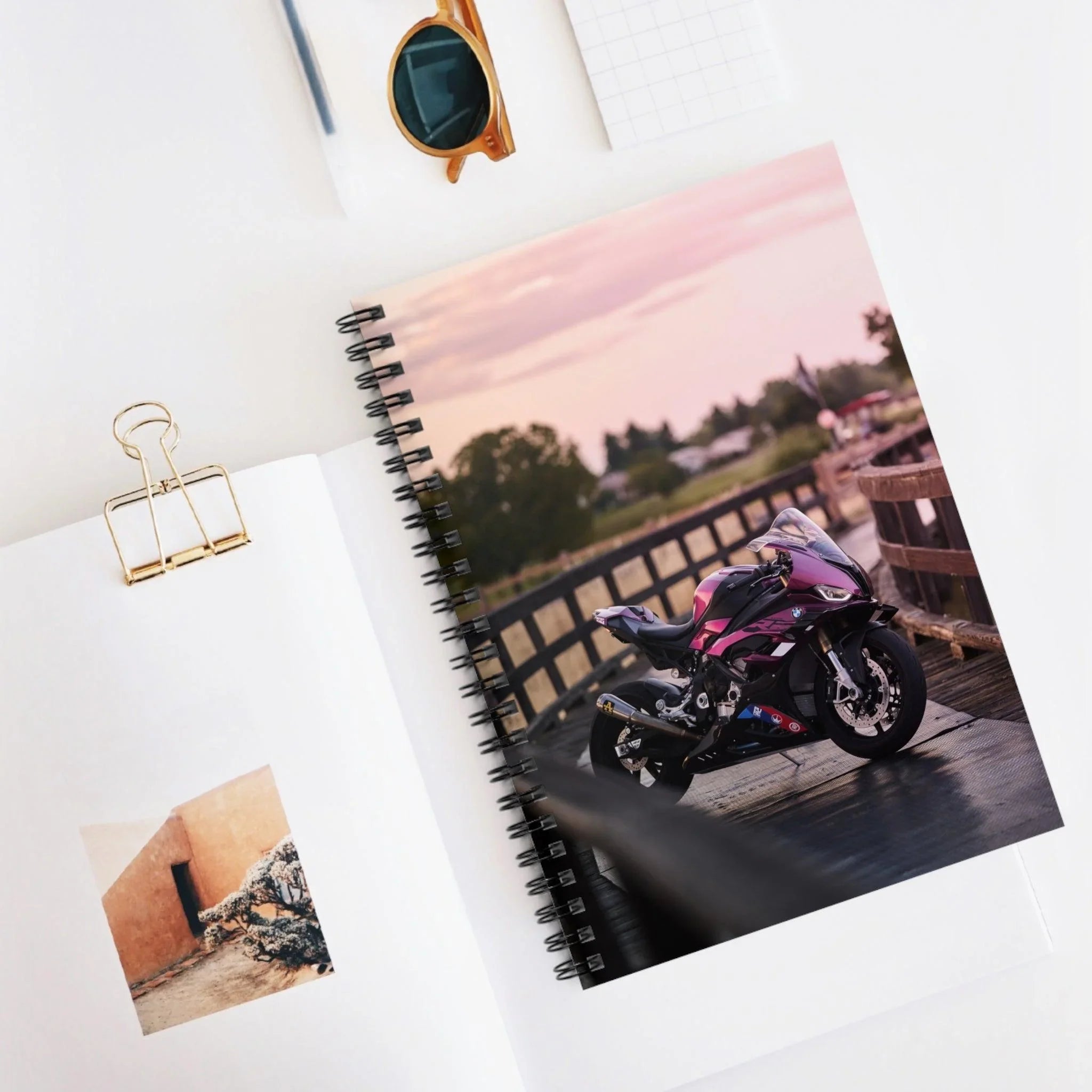 BMW S1000RR Motorcycle Spiral Notebook #037 - Throttle Designs