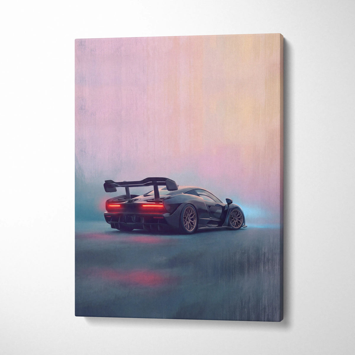 McLaren Senna Inspired Car Wall Art - Track Edition Canvas Painting Print