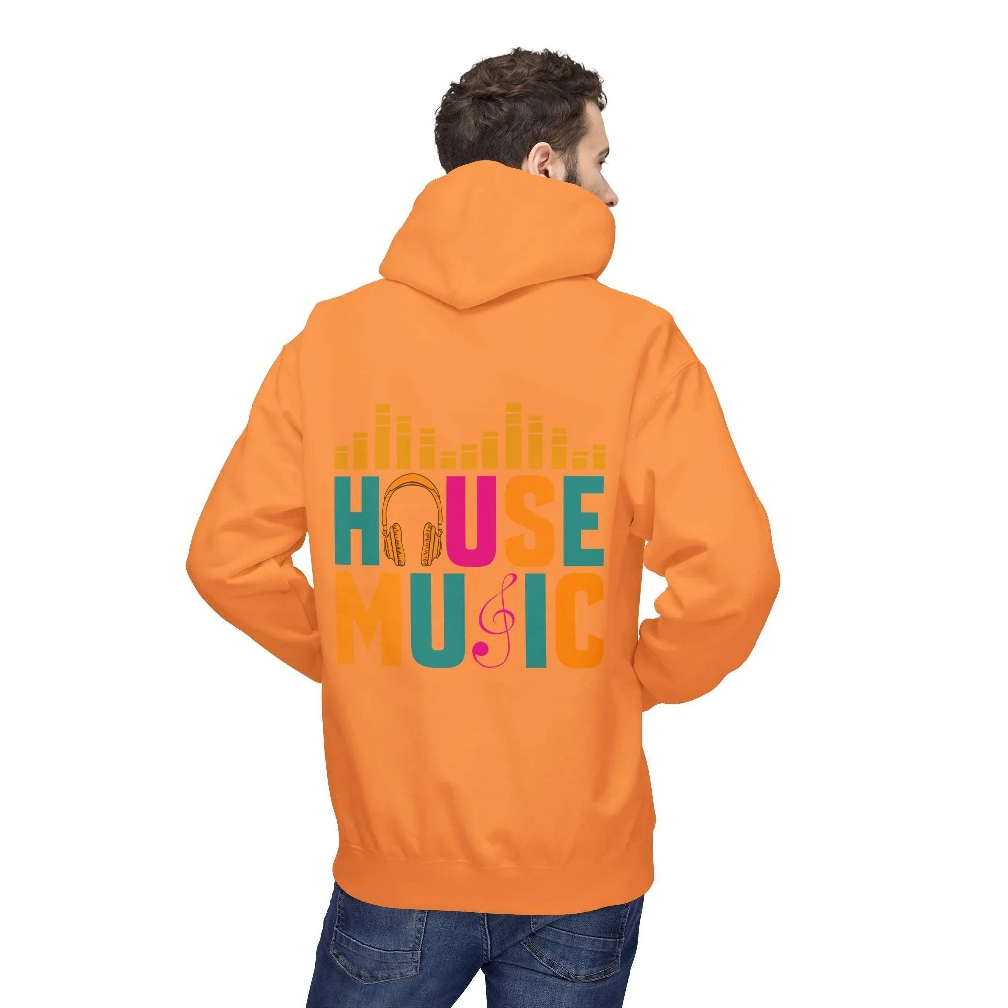 House Music Vibes Fleece Hoodie - Stylish Comfort for Music Lovers