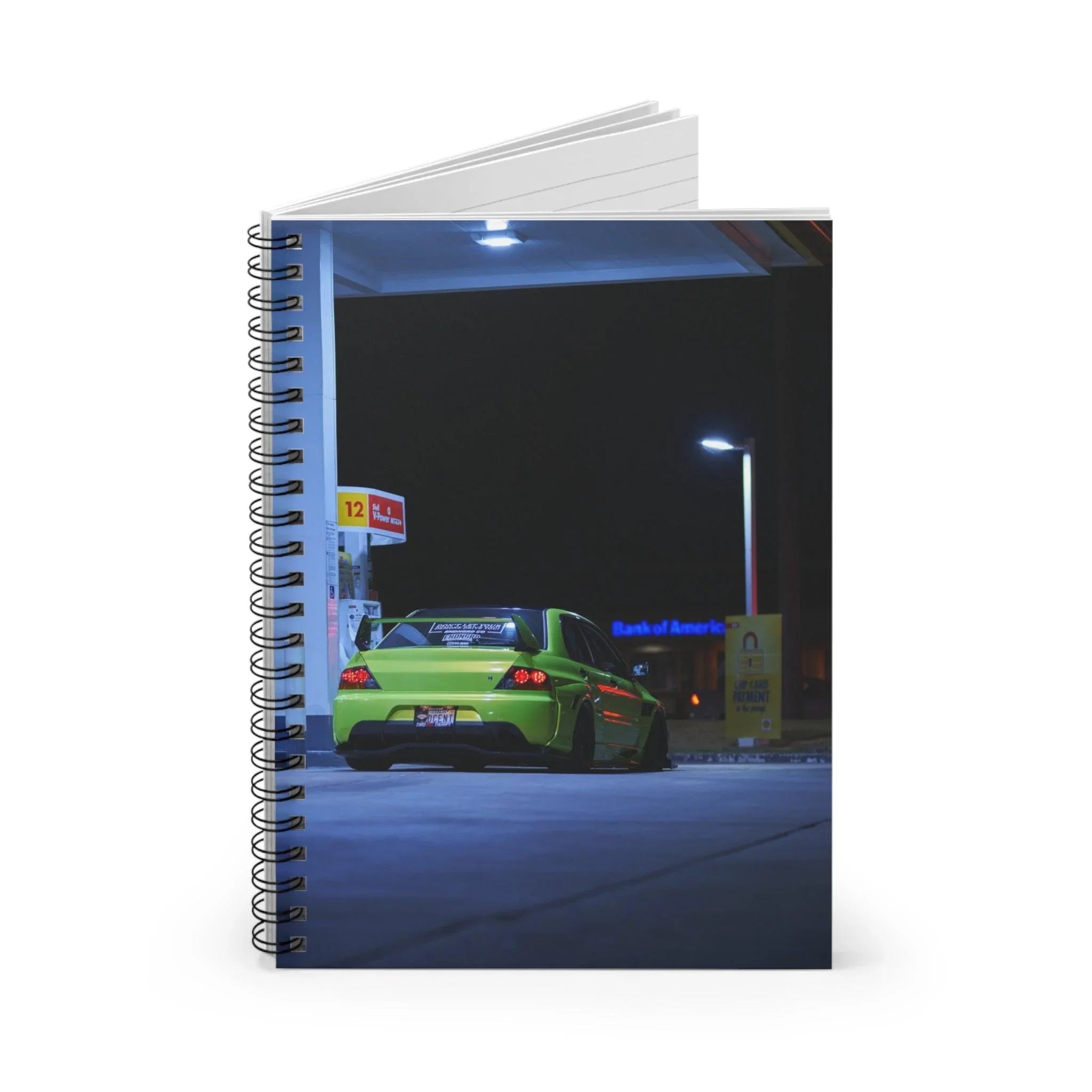 Mitsubishi Evo 9 Automotive Spiral Notebook #001 - Throttle Designs