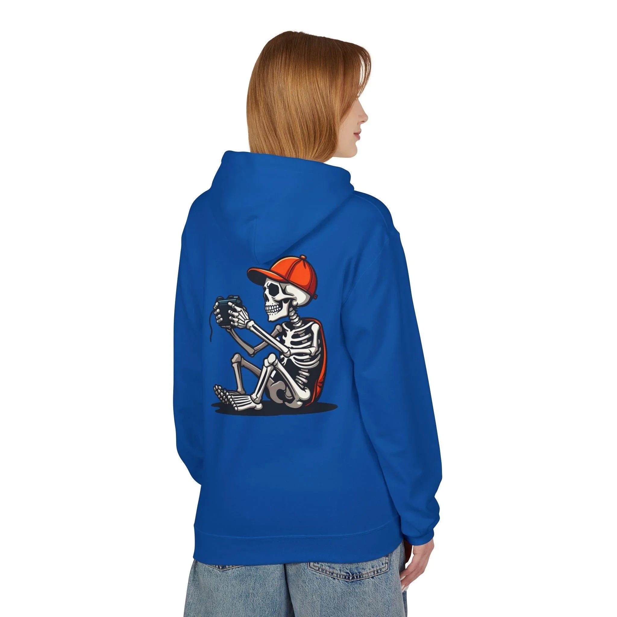 Ultimate Skeleton Gamer Fleece Pullover Hoodie for Comfort and Style