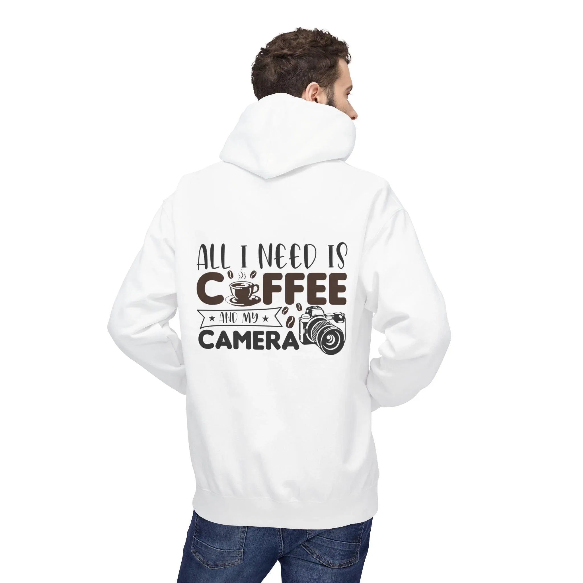 Cozy Photographer's Coffee Fleece Hoodie for Style and Comfort