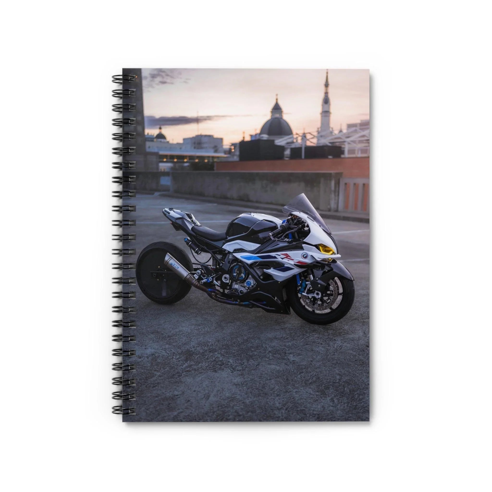 BMW S1000RR Drag Spec Motorcycle Spiral Notebook #002 - Throttle Designs