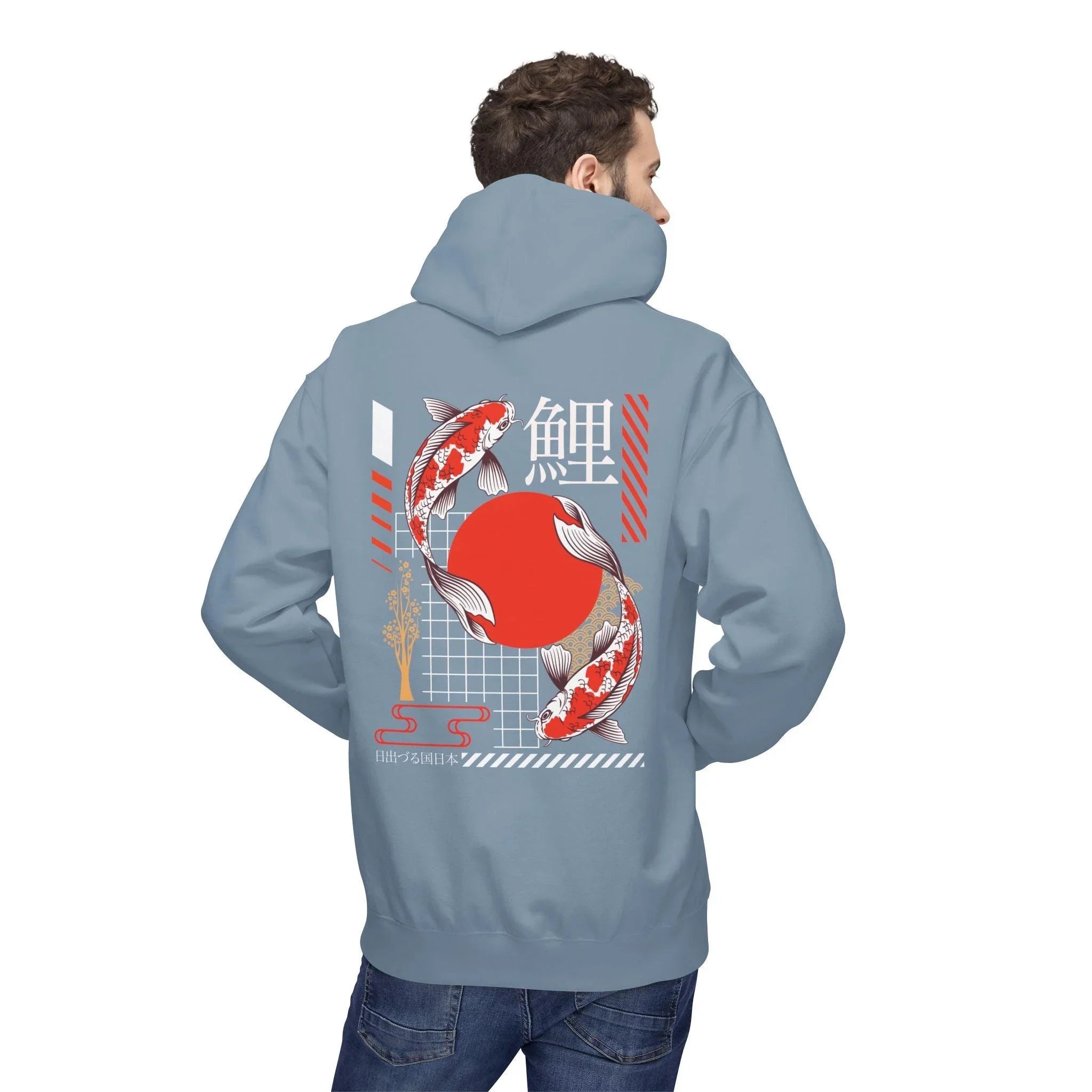 Koi Fish Streetwear Fleece Hoodie - Ultimate Comfort Meets Stylish Design