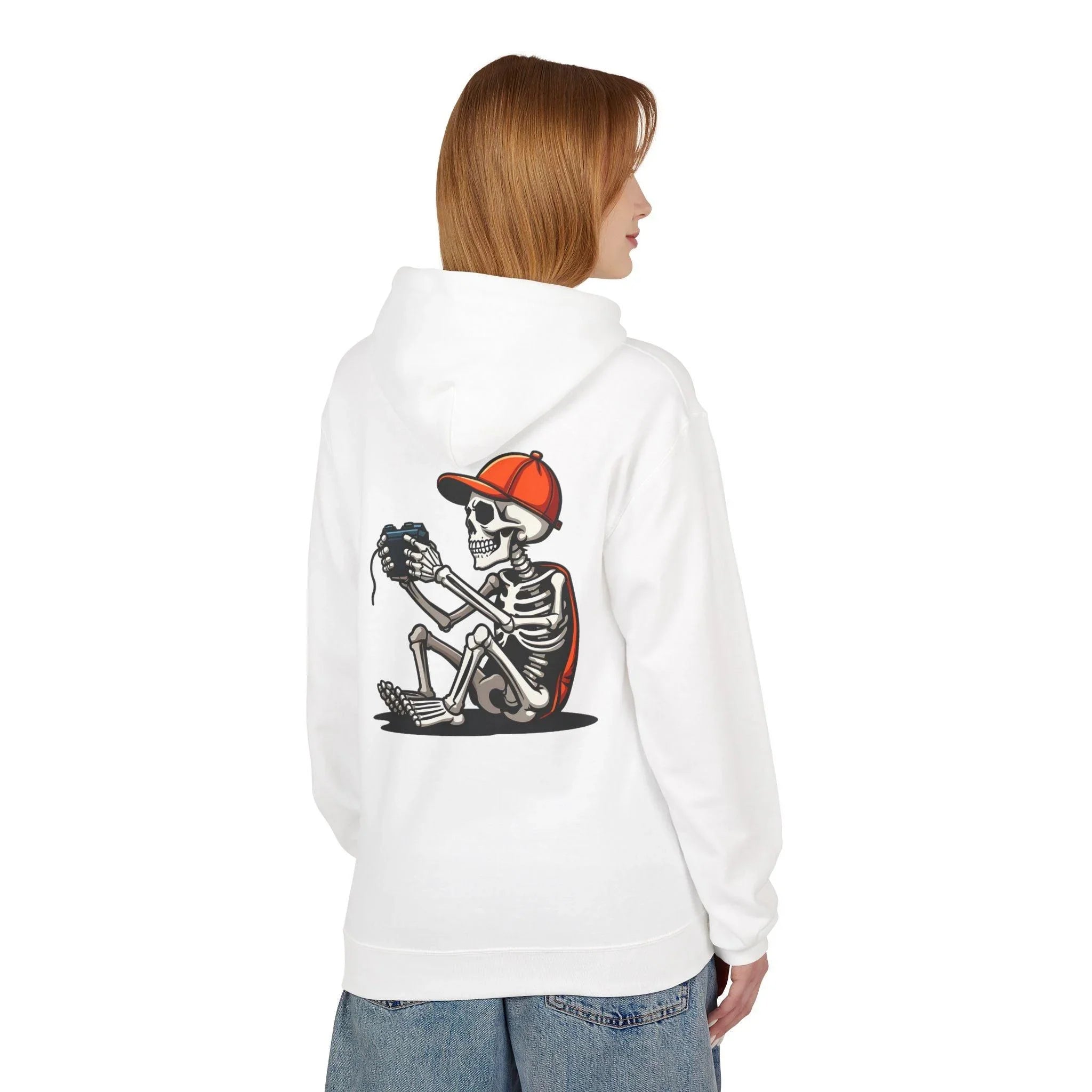Ultimate Skeleton Gamer Fleece Pullover Hoodie for Comfort and Style