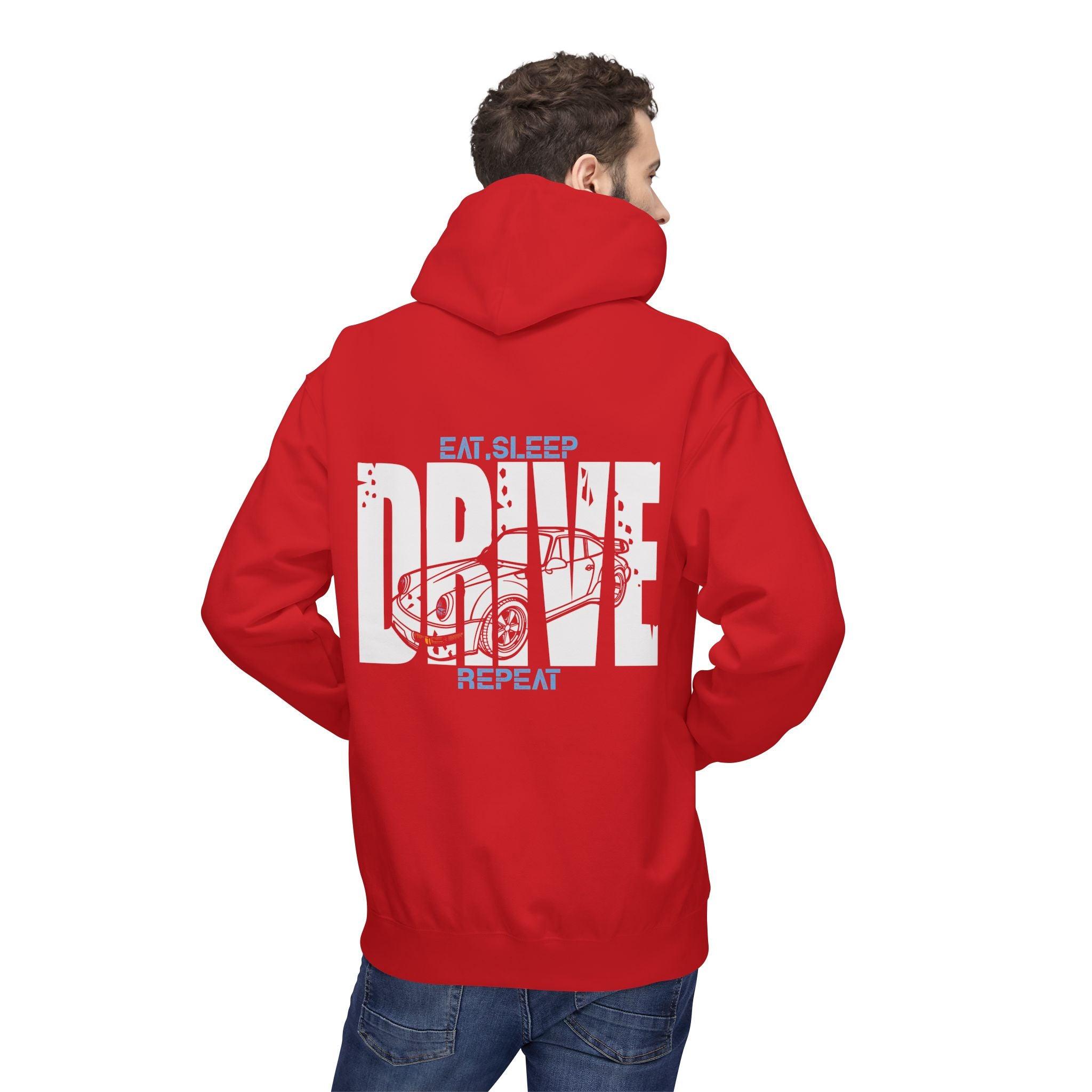 Classic Porsche 911 DRIVE Fleece Hoodie for Ultimate Comfort