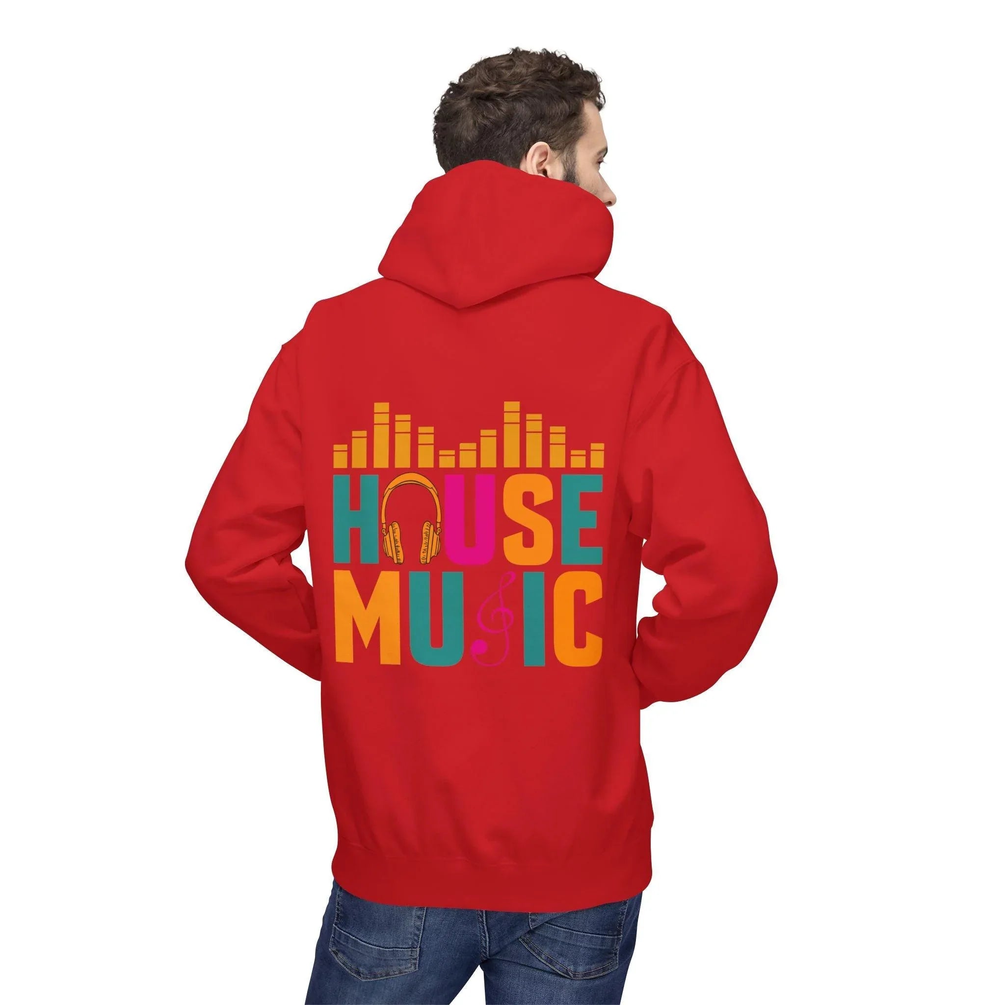 House Music Vibes Fleece Hoodie - Stylish Comfort for Music Lovers