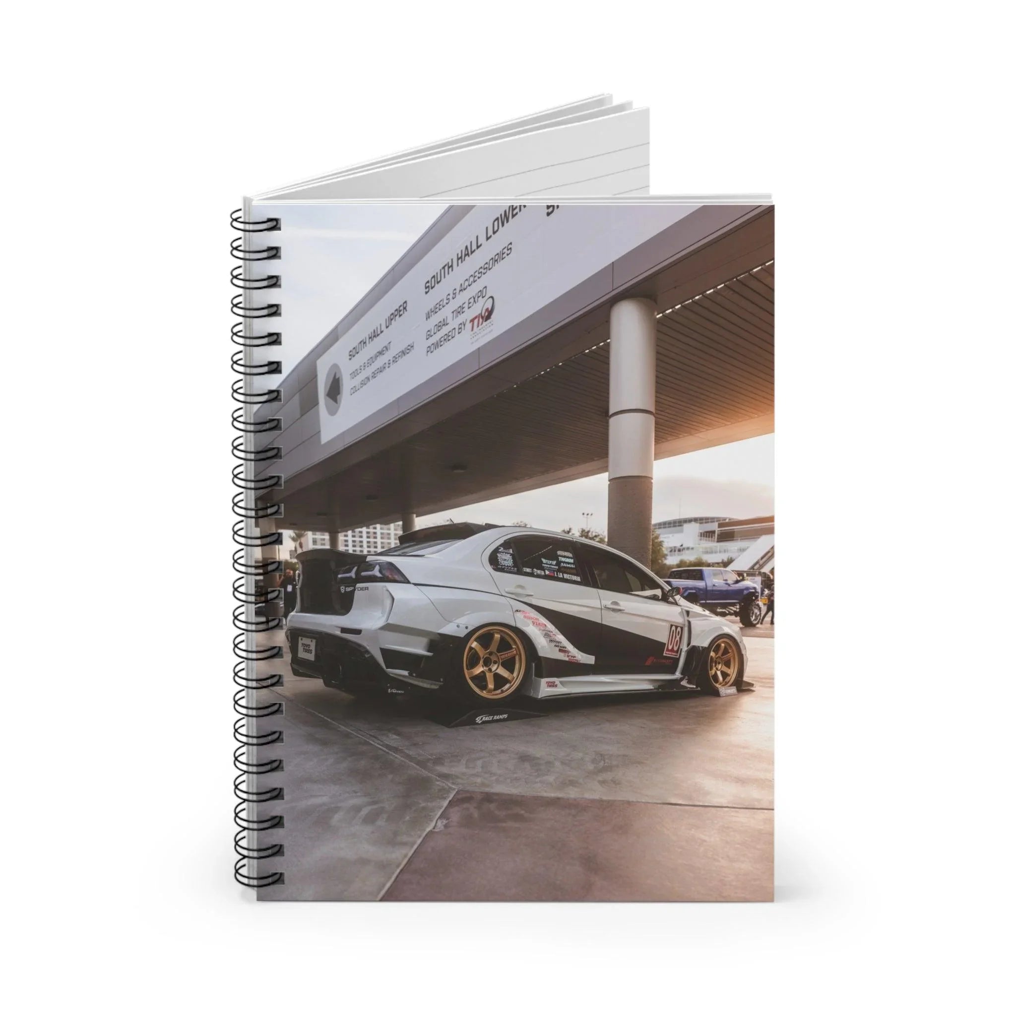 Mitsubishi Evo 10 Automotive Spiral Notebook #007 - Throttle Designs
