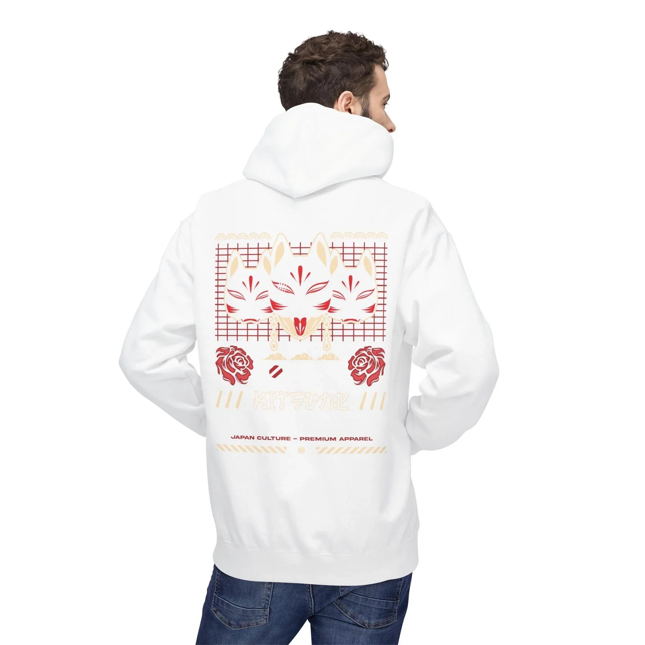 Ultimate Kitsune Japanese Streetwear Fleece Hoodie for Comfort and Style