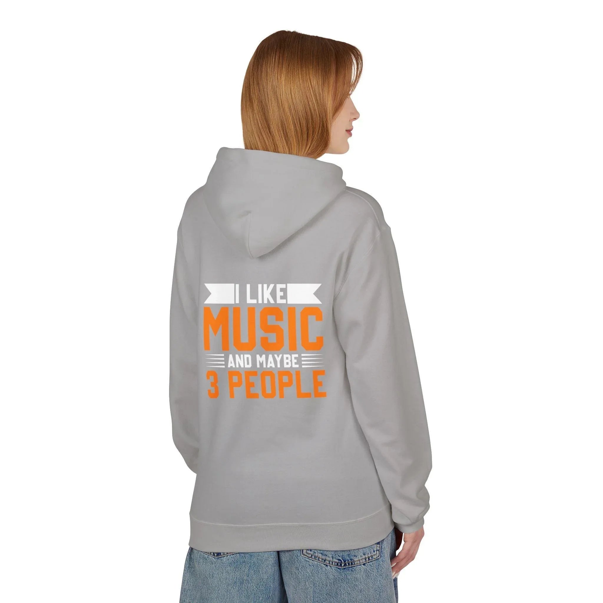 Cozy Up with the "I Love Music & My 3 People" Fleece Hoodie