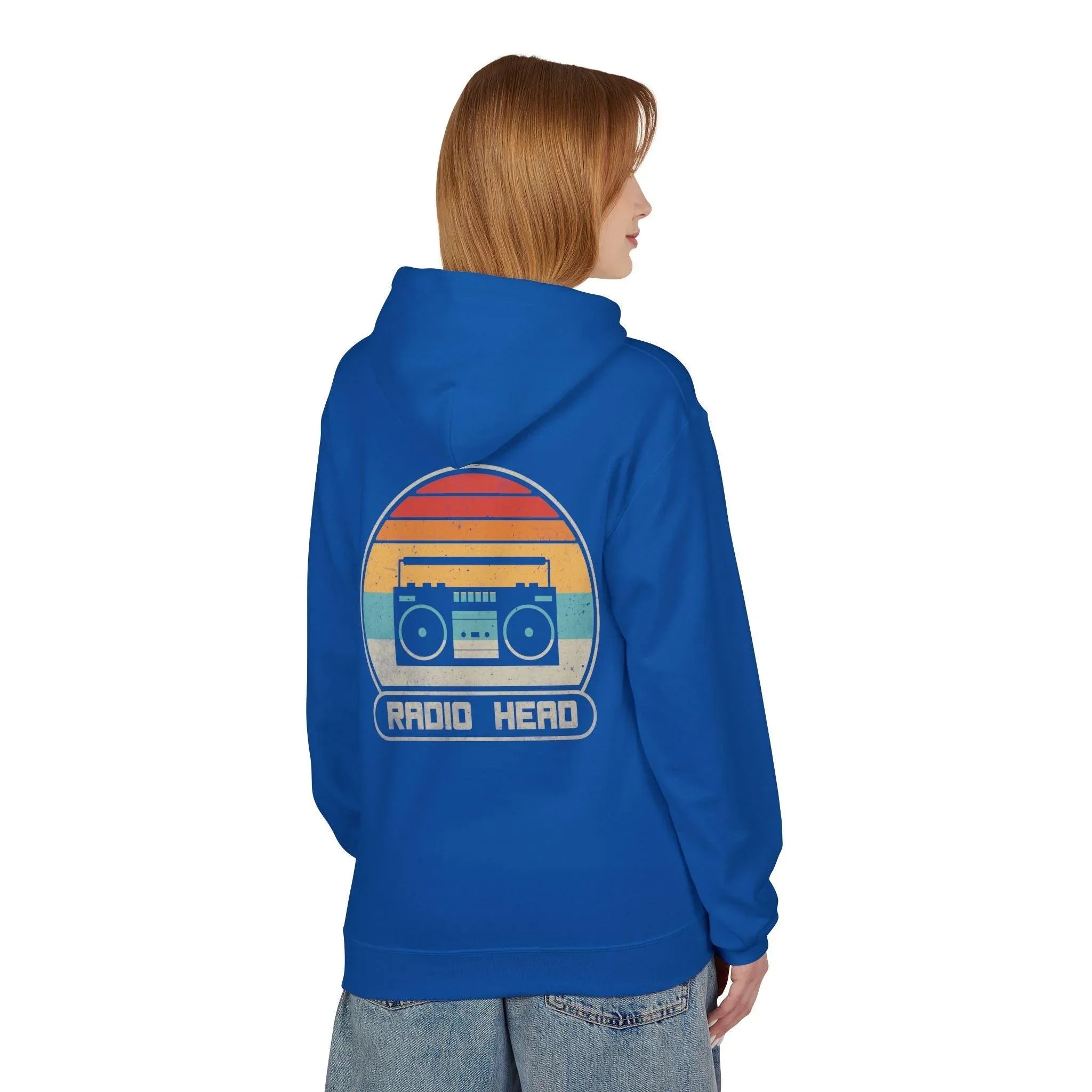 Cozy Vibes Radio Head Fleece Pullover Hoodie