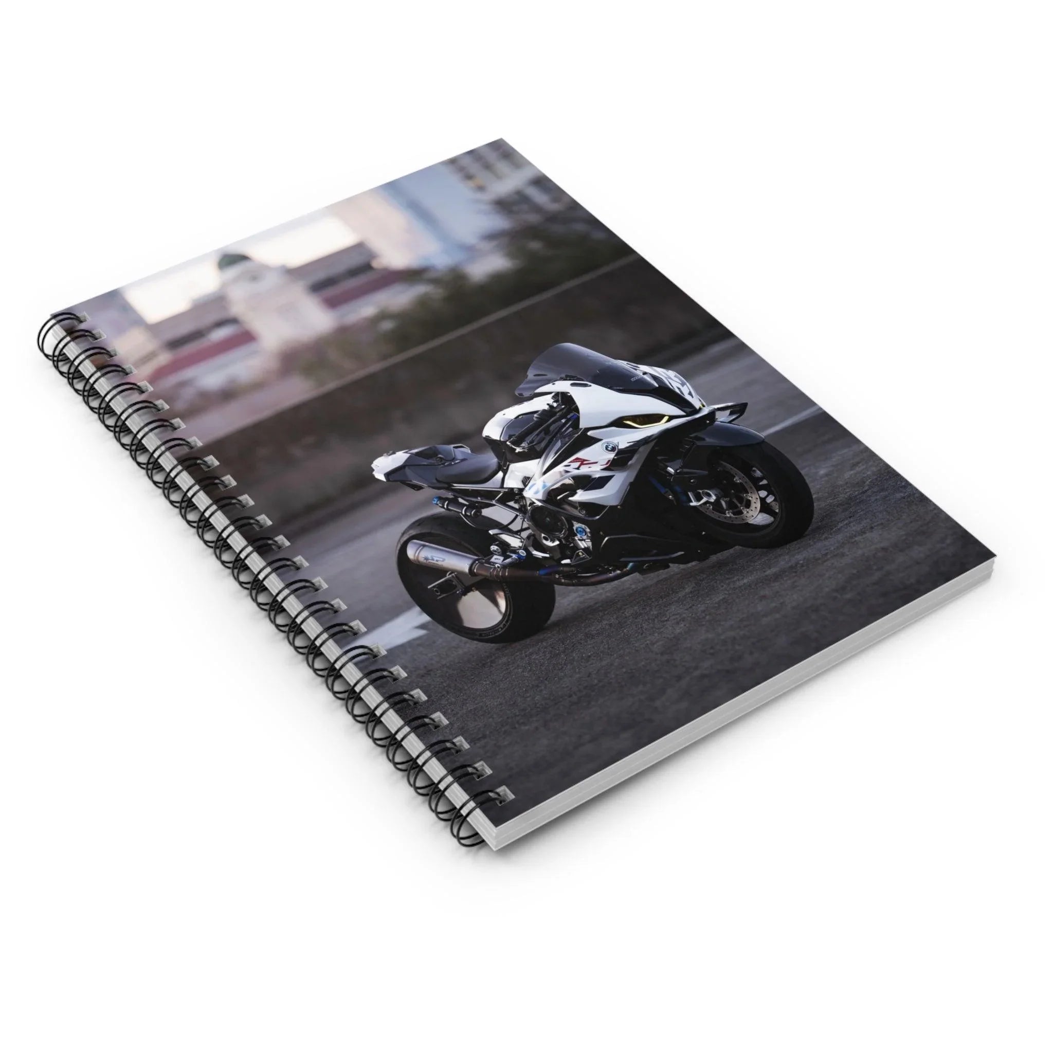 BMW S1000RR Drag Spec Motorcycle Spiral Notebook #016 - Throttle Designs