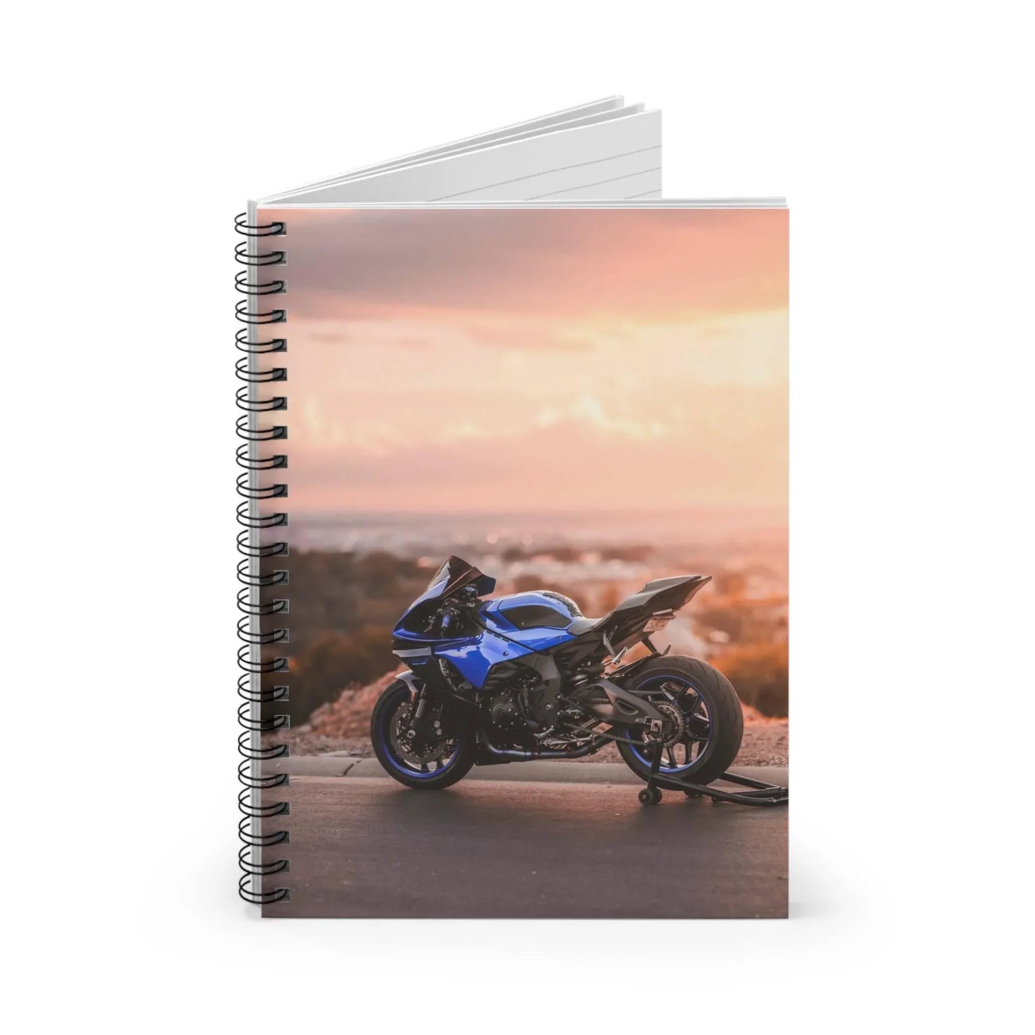 Yamaha R1 Motorcycle Spiral Notebook #029 - Throttle Designs