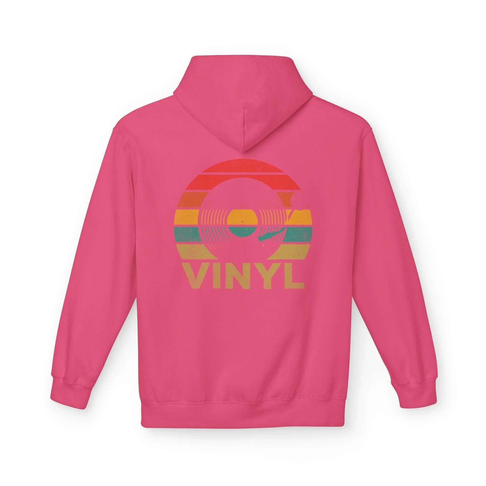 Cozy Vintage Music Vinyl Fleece Hoodie for Ultimate Style and Comfort