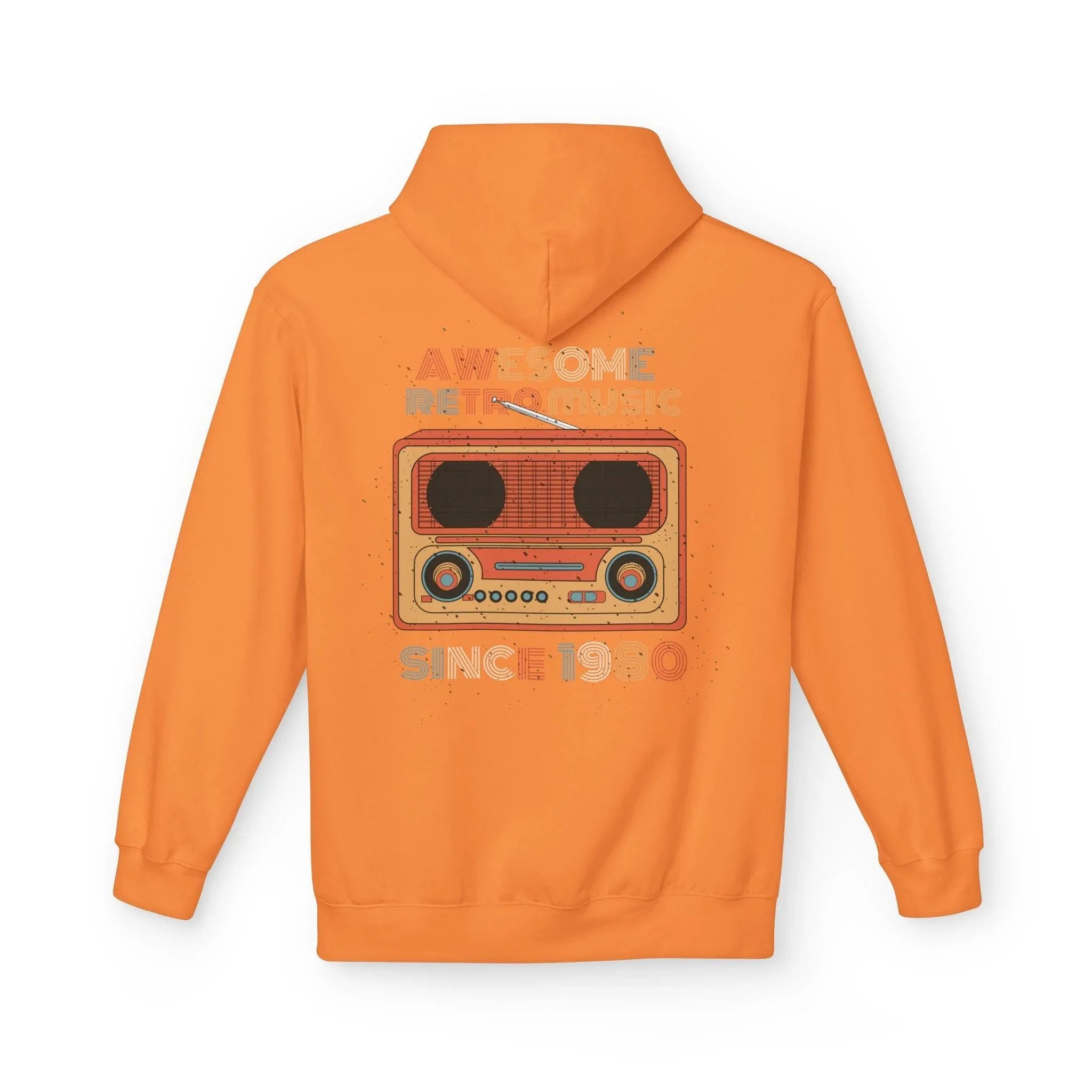 Stylish Retro Music Fleece Hoodie for Ultimate Comfort