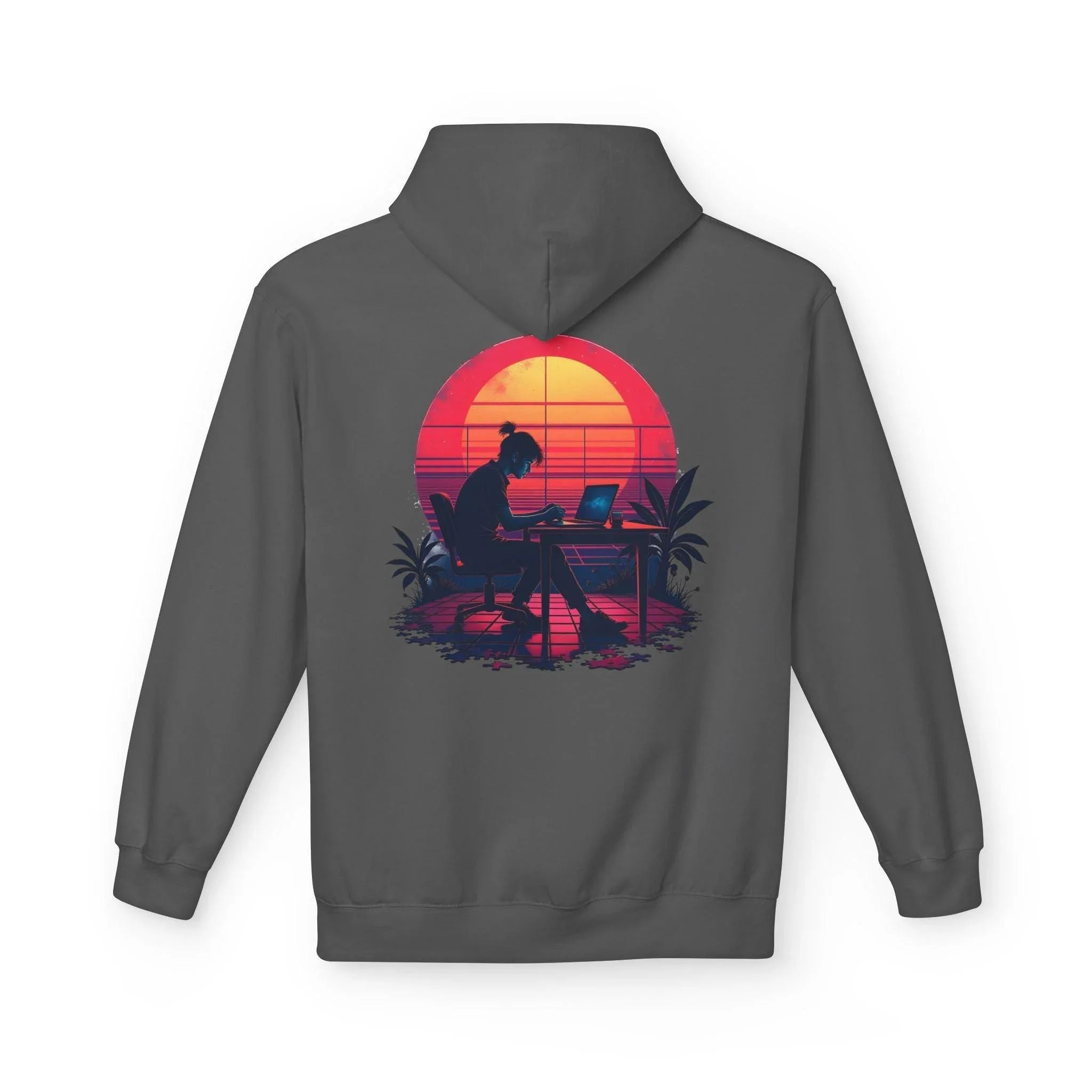 Ultimate Retro Programmer Fleece Hoodie for Comfort and Style