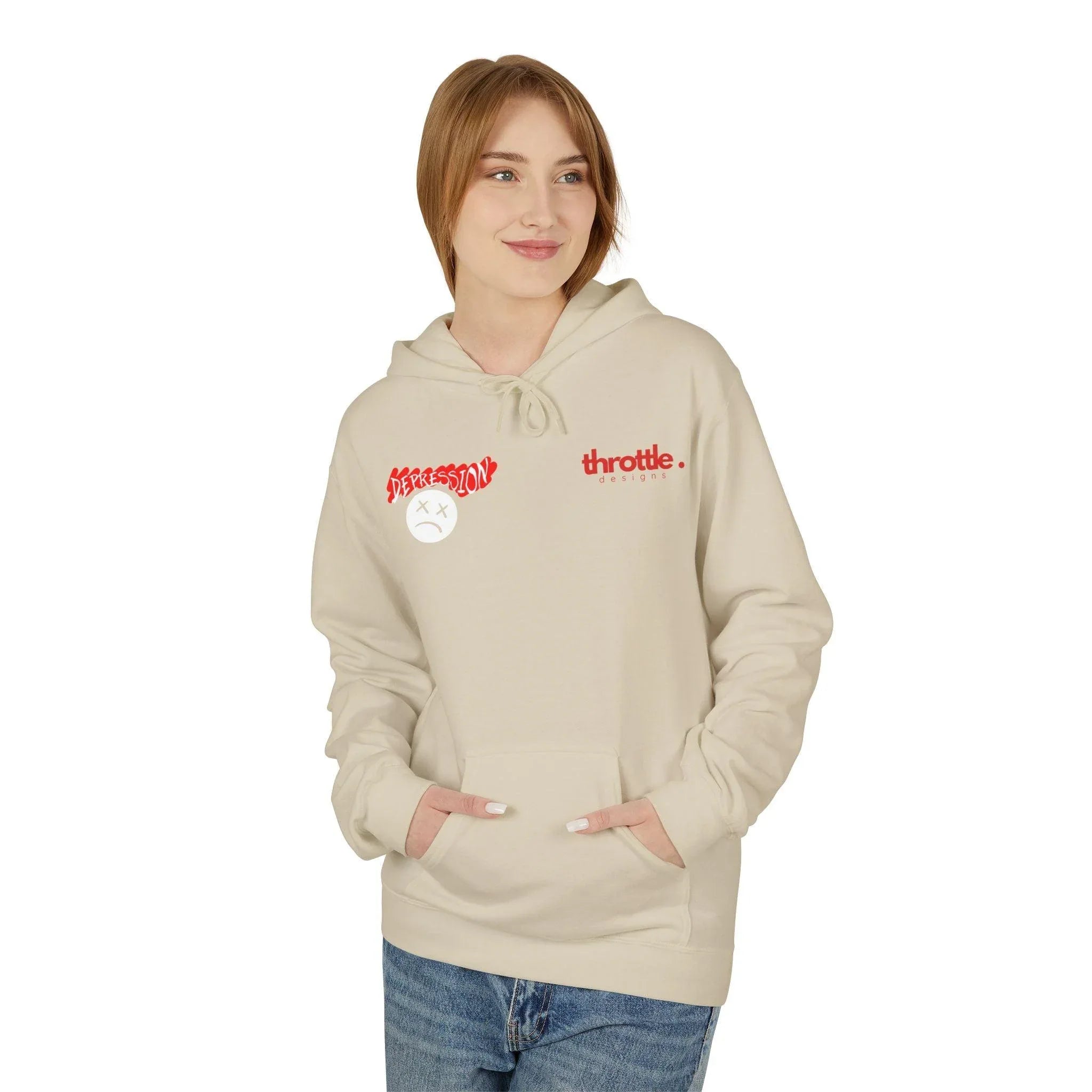 Empower Your Style: Fight Depression Fleece Hoodie for Ultimate Comfort