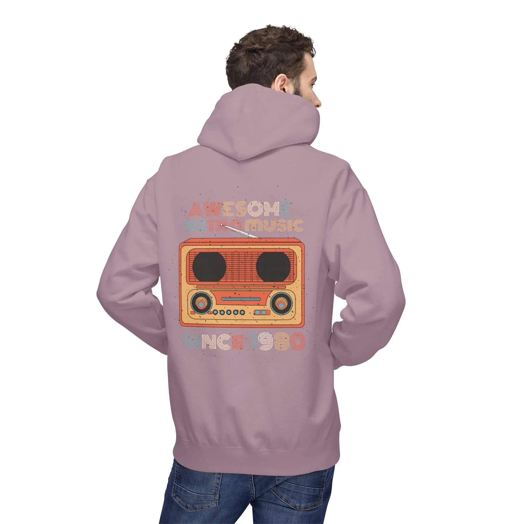 Stylish Retro Music Fleece Hoodie for Ultimate Comfort
