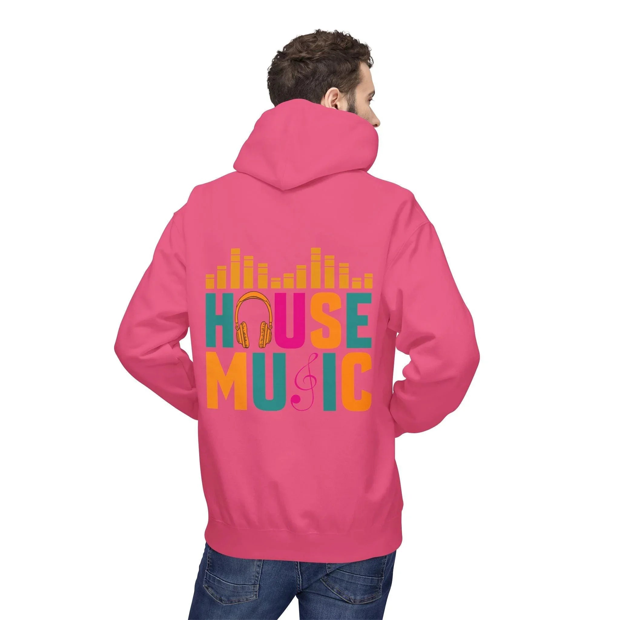House Music Vibes Fleece Hoodie - Stylish Comfort for Music Lovers