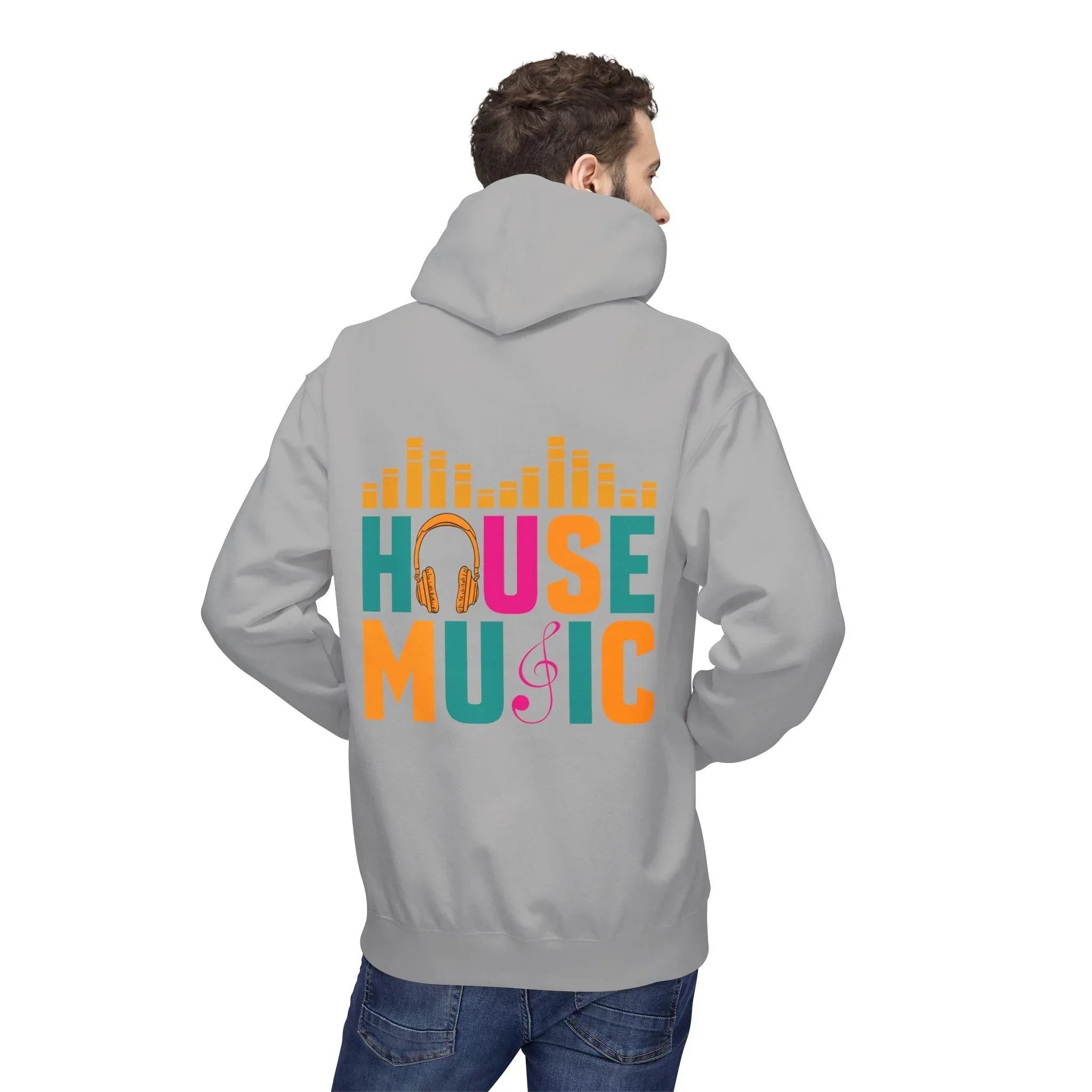 House Music Vibes Fleece Hoodie - Stylish Comfort for Music Lovers