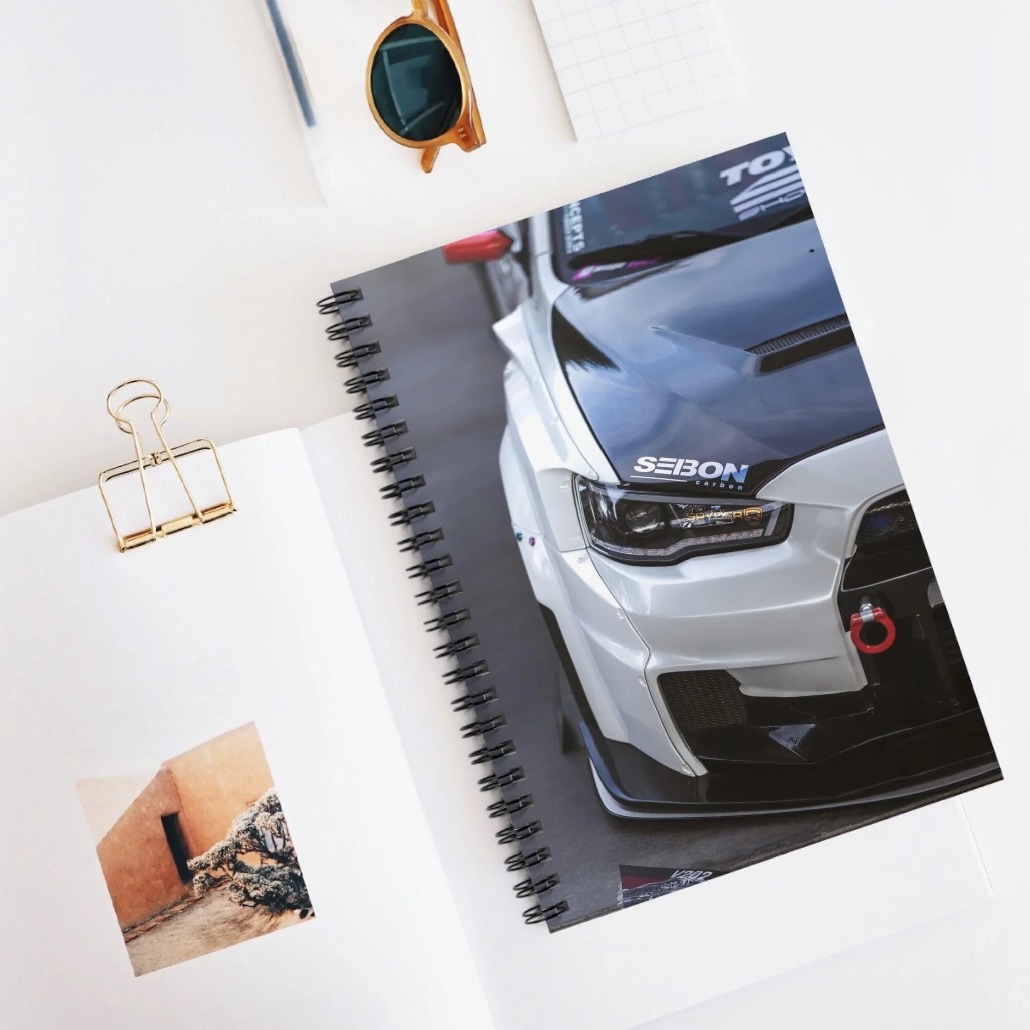 Mitsubishi Evo 10 Automotive Spiral Notebook #008 - Throttle Designs