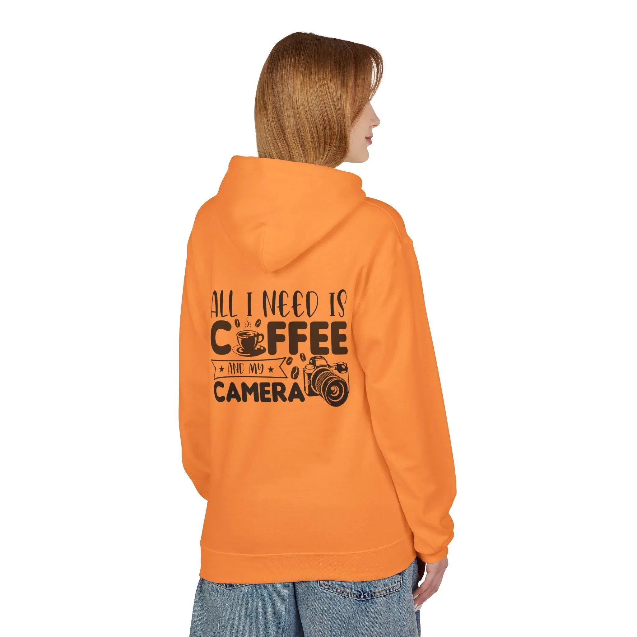 Cozy Photographer's Coffee Fleece Hoodie for Style and Comfort