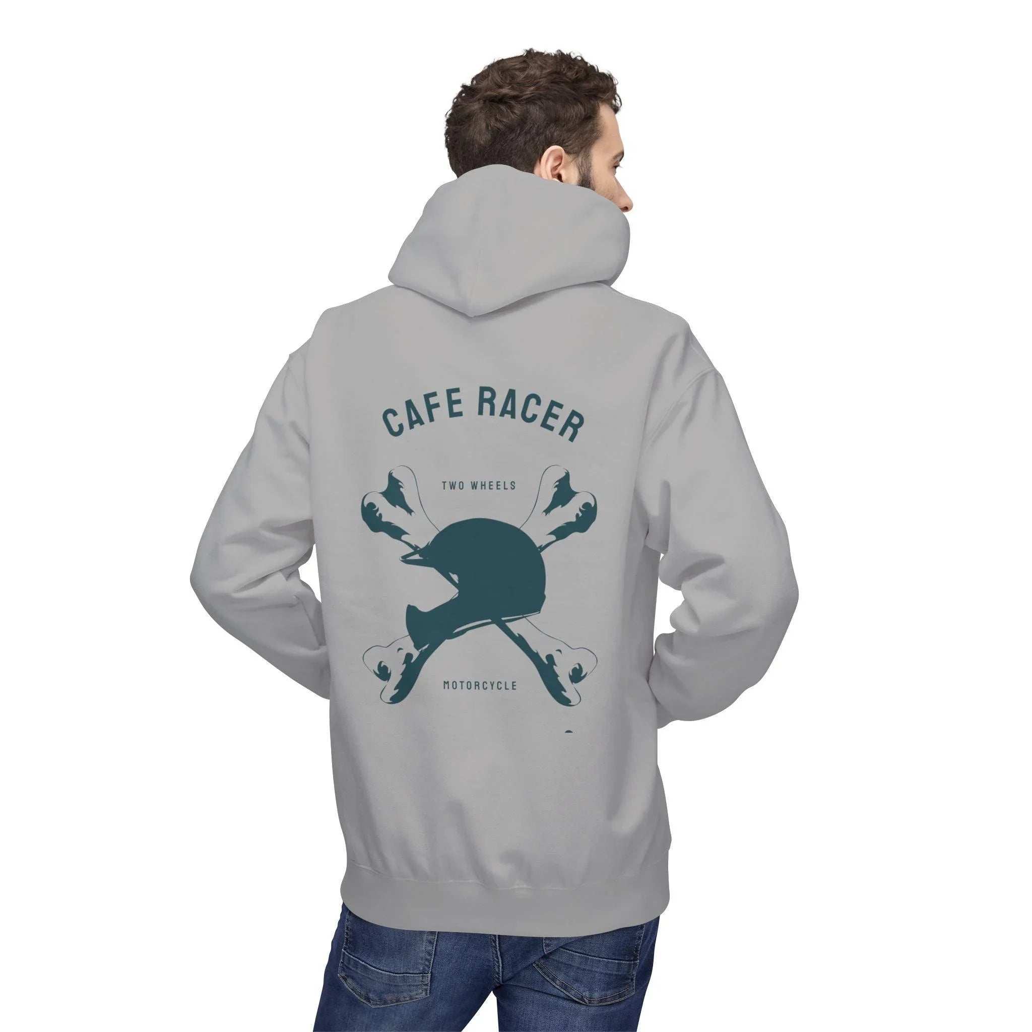 Ultimate Cafe Racer Fleece Hoodie - Embrace the Ride with "Never Stop Riding" Design
