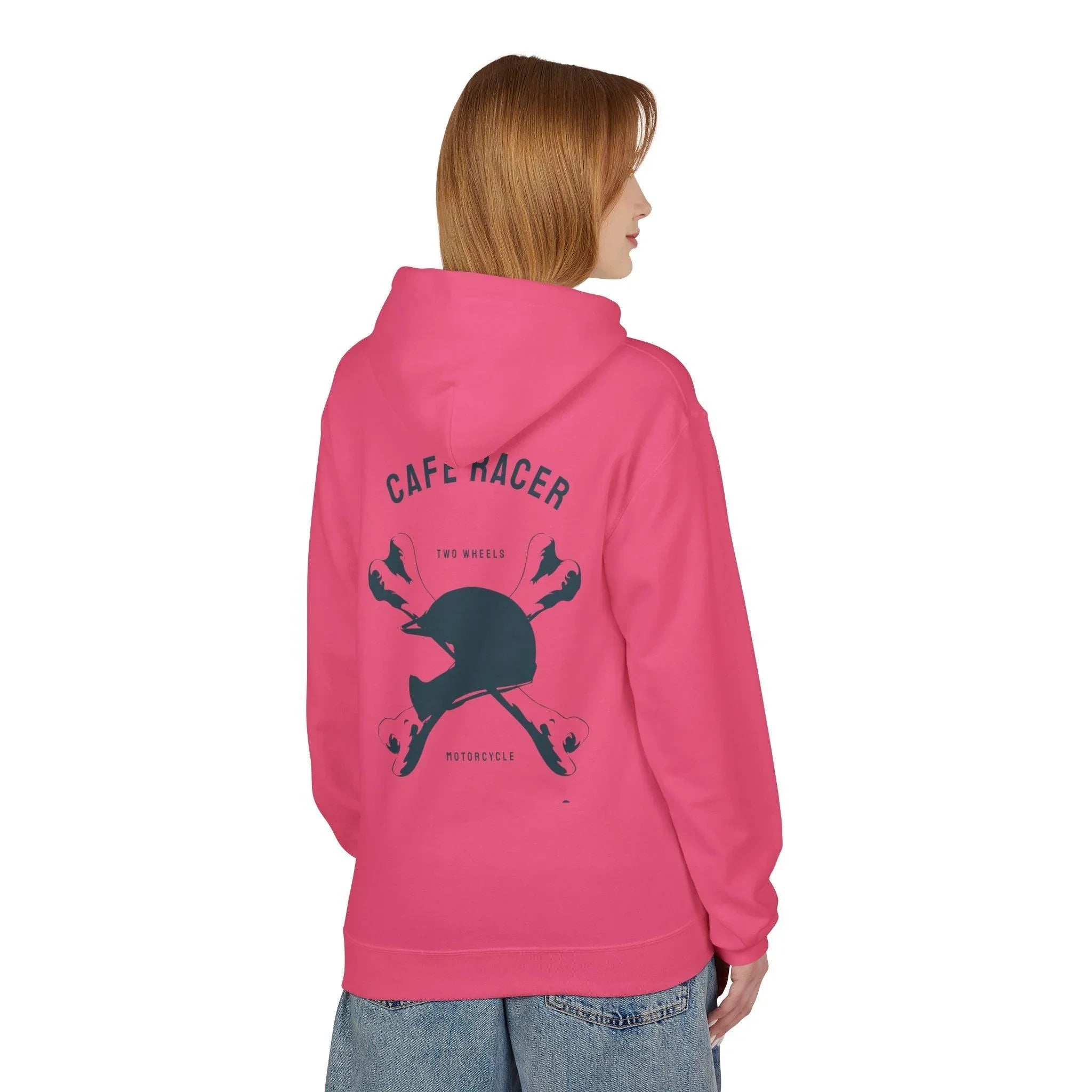 Ultimate Cafe Racer Fleece Hoodie - Embrace the Ride with "Never Stop Riding" Design