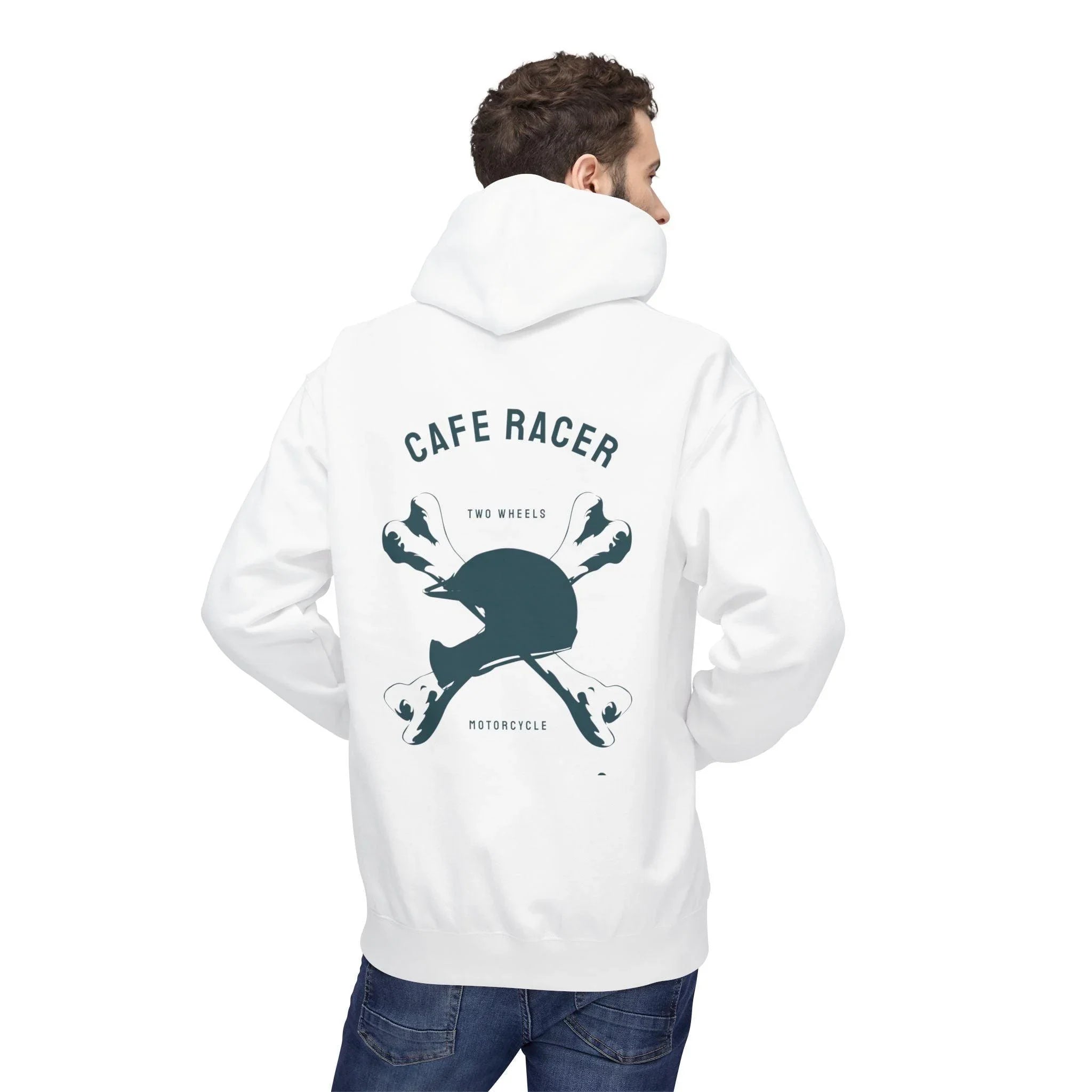 Ultimate Cafe Racer Fleece Hoodie - Embrace the Ride with "Never Stop Riding" Design