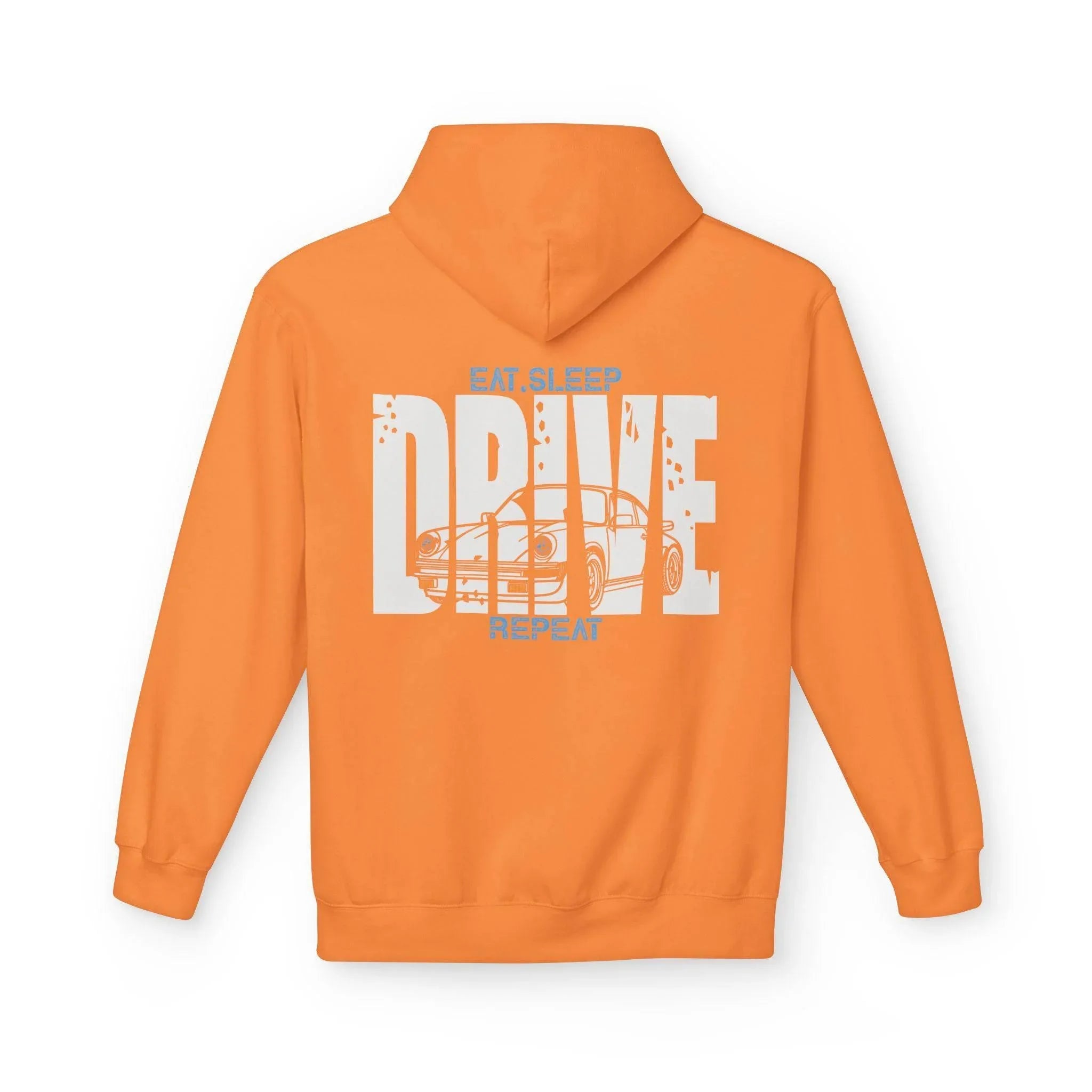 Classic Porsche 911 (930) DRIVE Fleece Hoodie for Car Enthusiasts