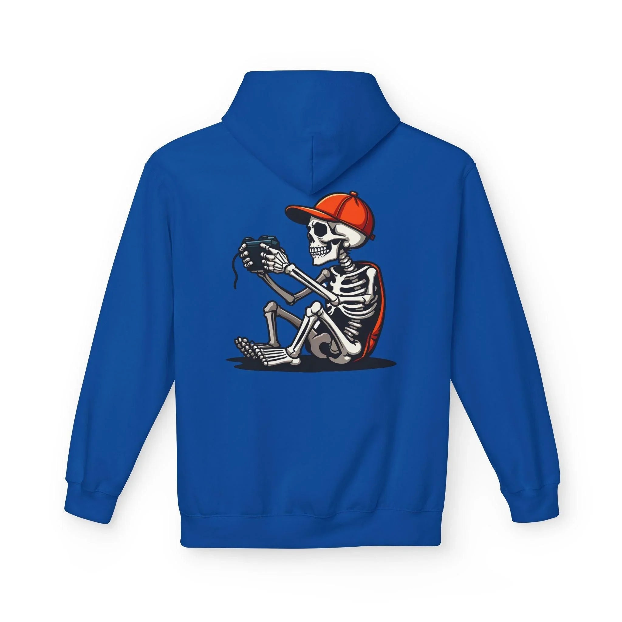 Ultimate Skeleton Gamer Fleece Pullover Hoodie for Comfort and Style