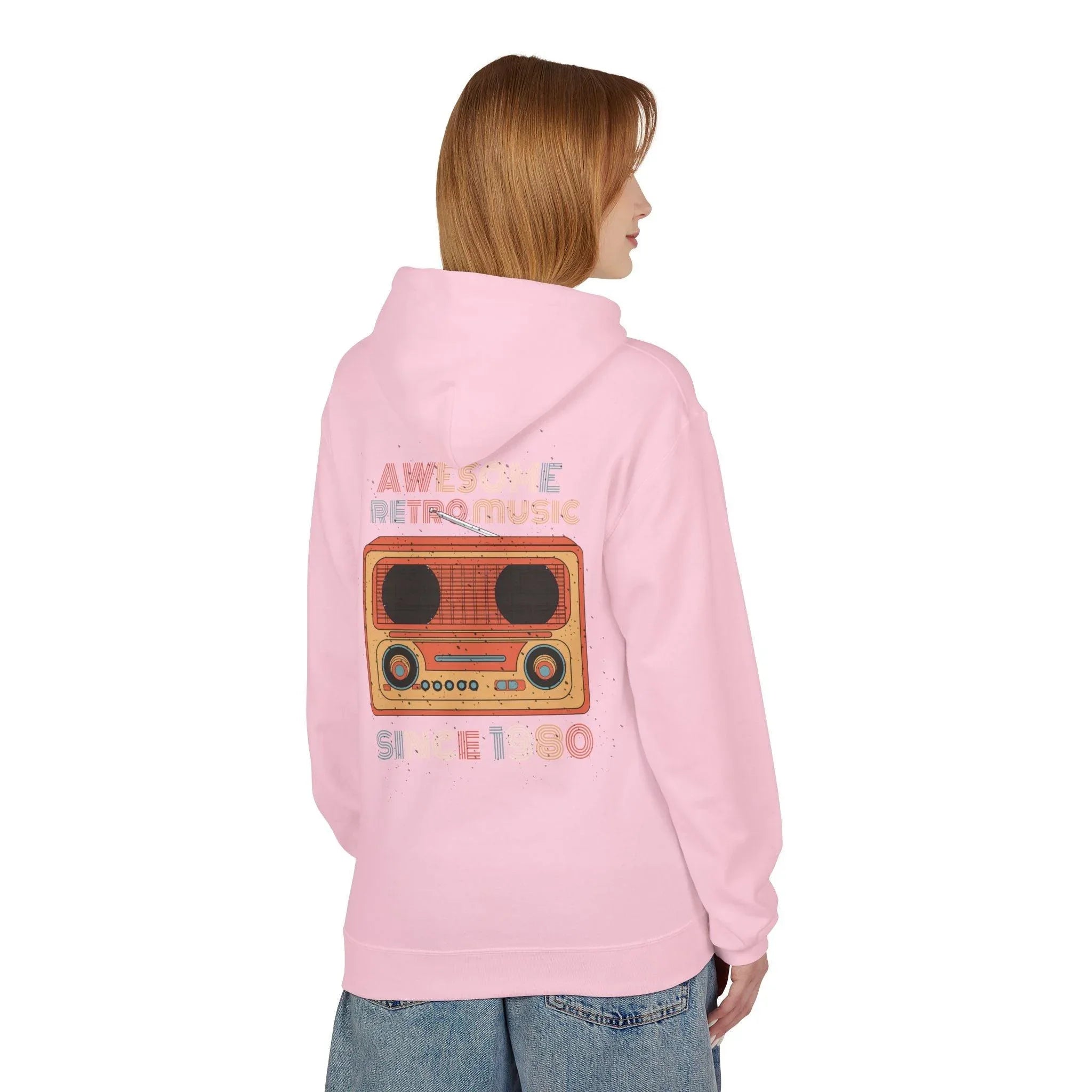 Stylish Retro Music Fleece Hoodie for Ultimate Comfort