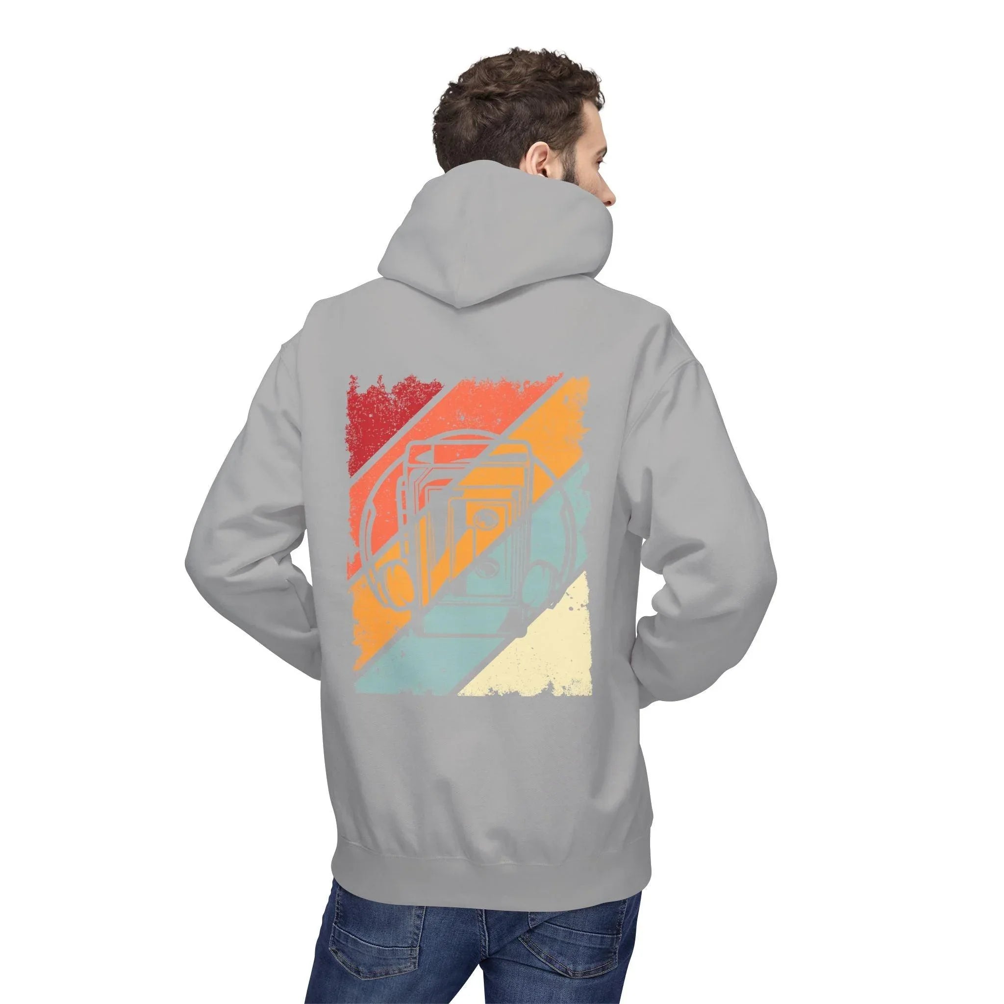Cozy Vintage Walkman Fleece Hoodie - Stylish Comfort for Cold Days