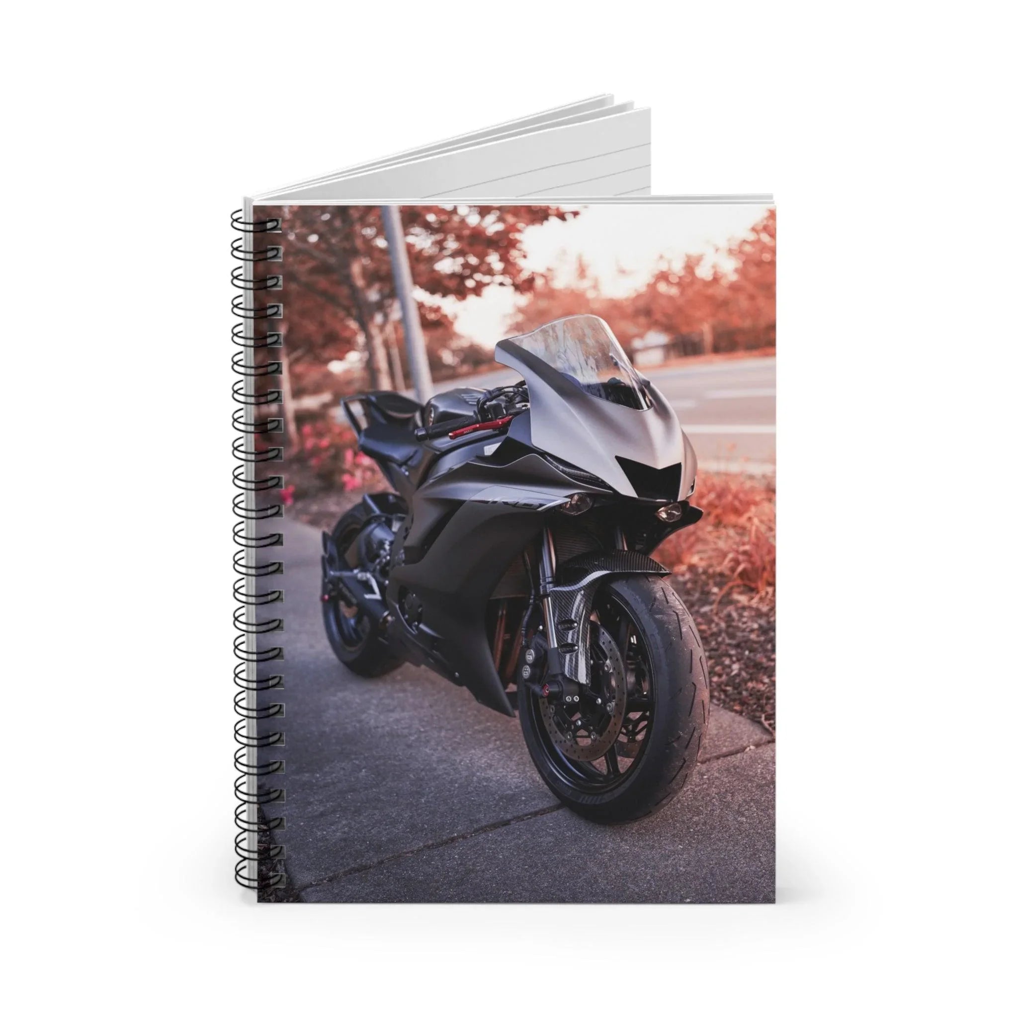 Yamaha R6 Motorcycle Spiral Notebook #004 - Throttle Designs