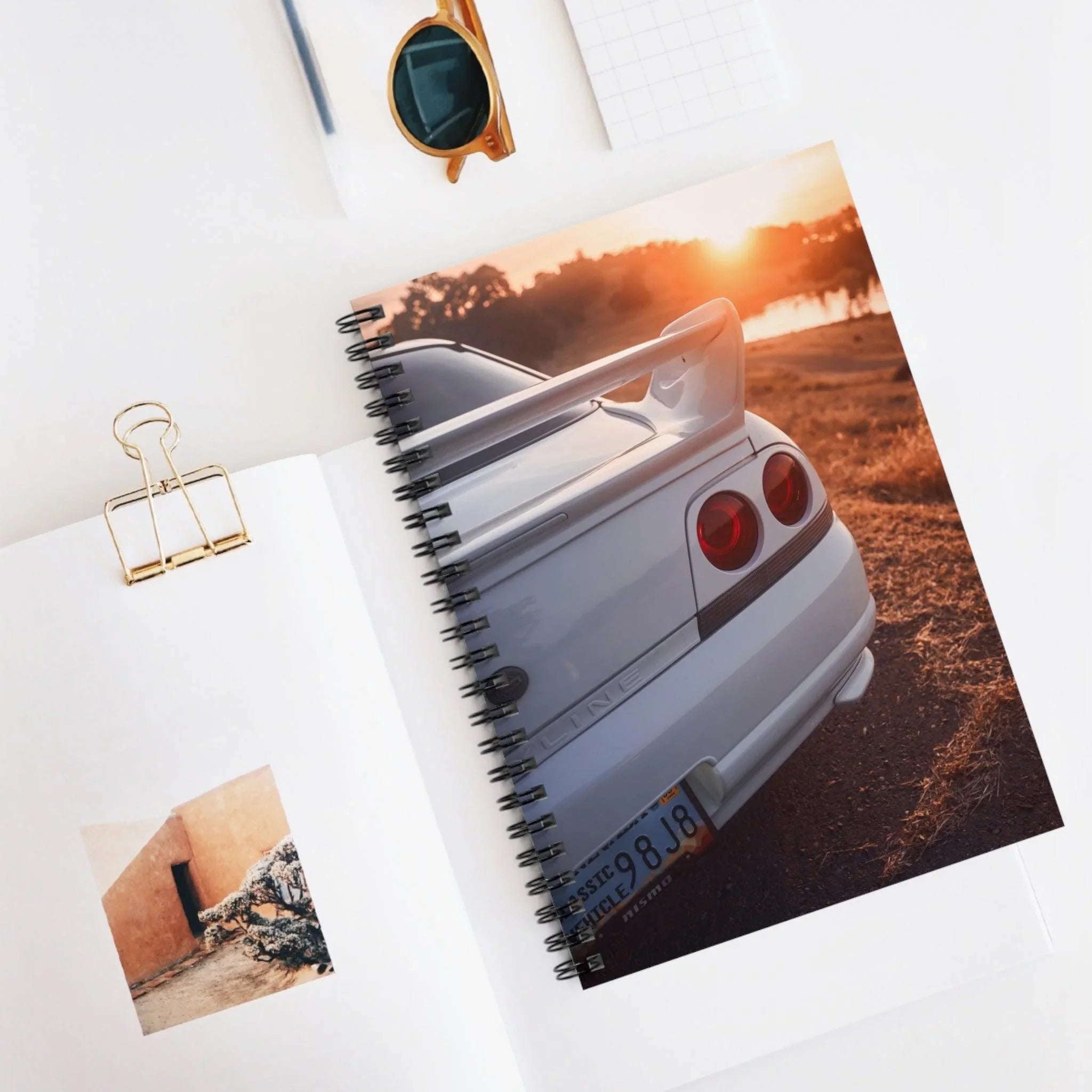 Nissan Skyline R33 GTS-T Automotive Spiral Notebook #005 - Throttle Designs