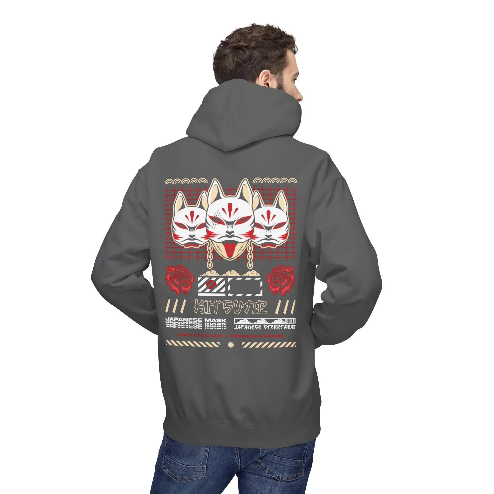 Ultimate Kitsune Japanese Streetwear Fleece Hoodie for Comfort and Style