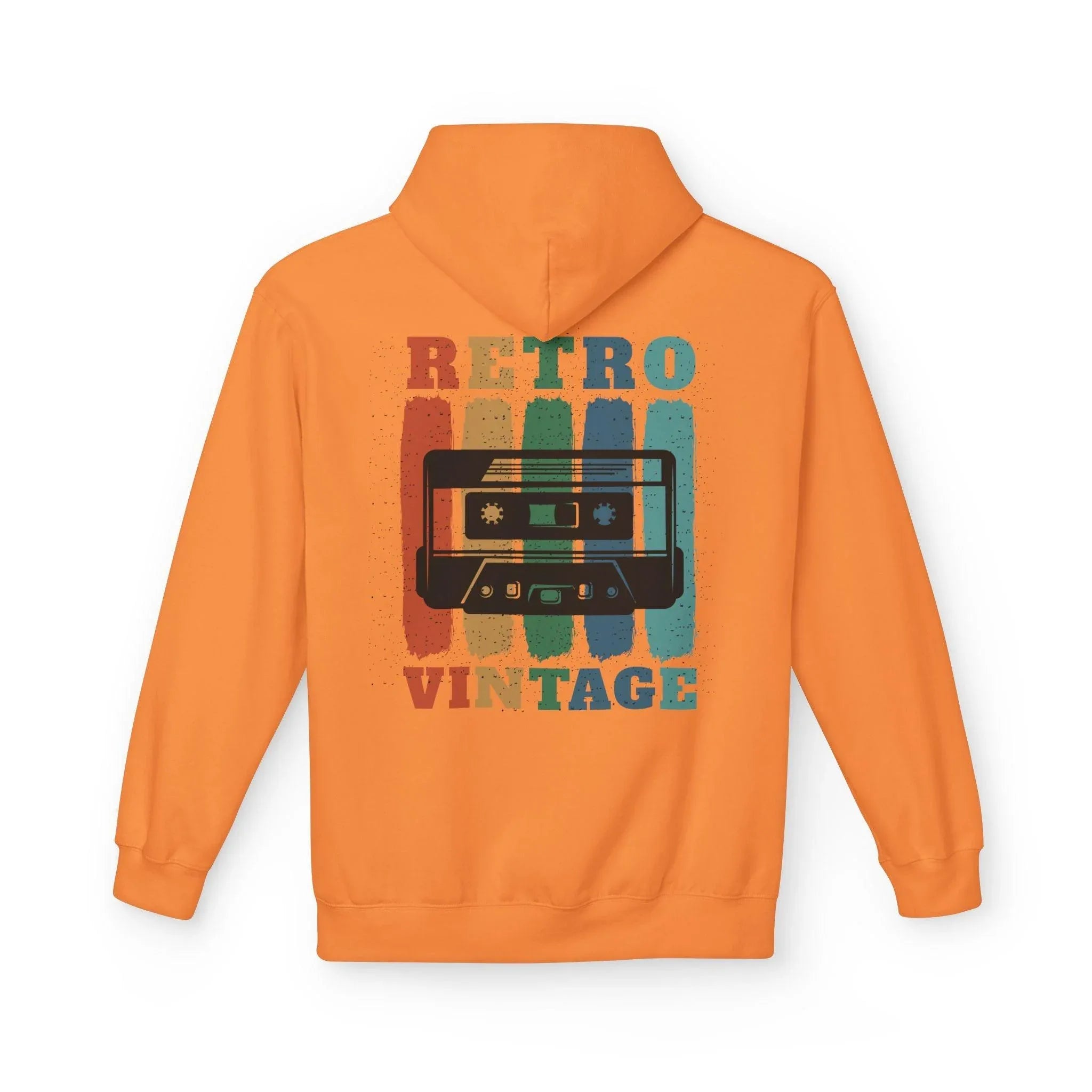 Cozy Retro Vibes: Premium Vintage Cassette Fleece Hoodie