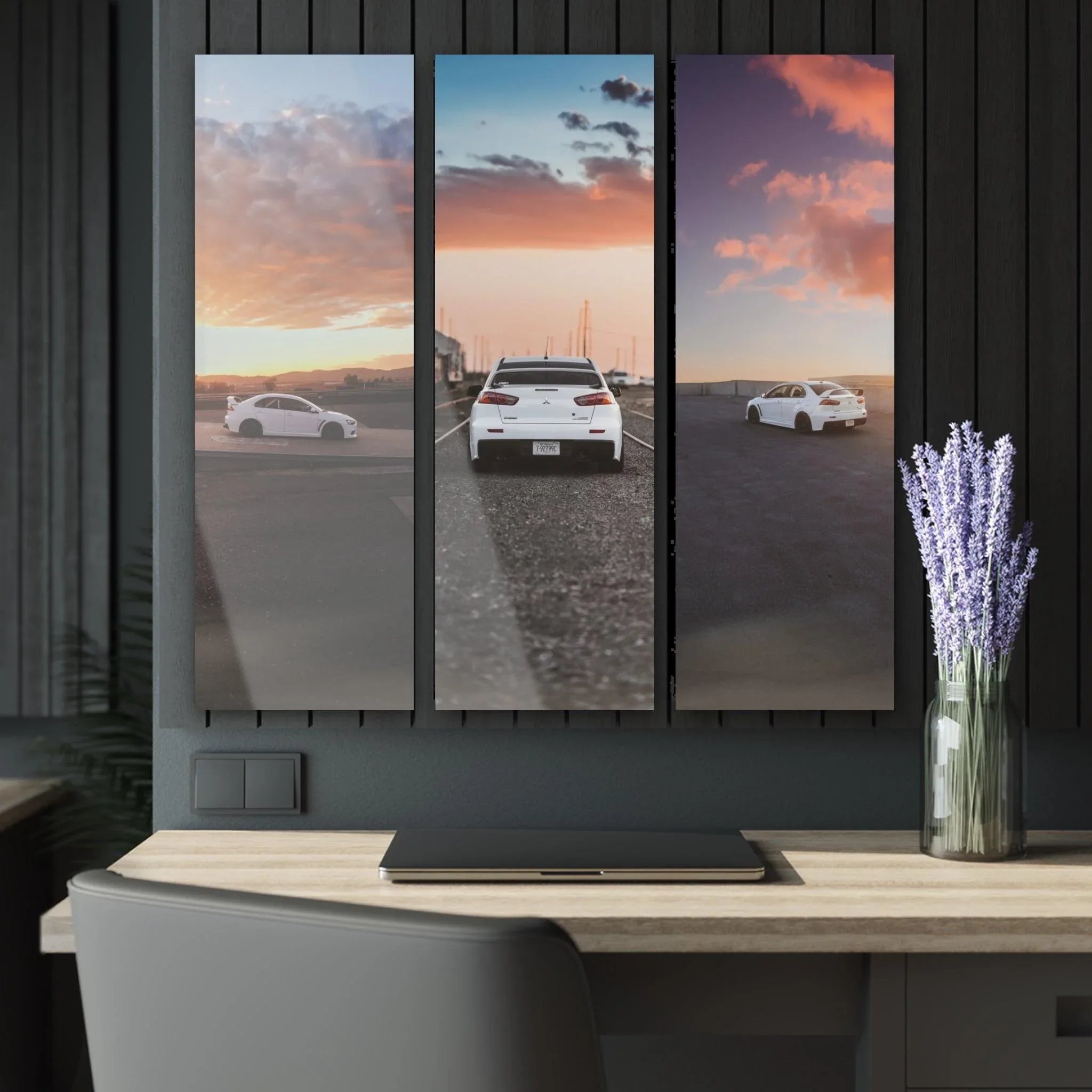 Mitsubishi Evo 10 3-Piece Acrylic Wall Art #001 for Collectors