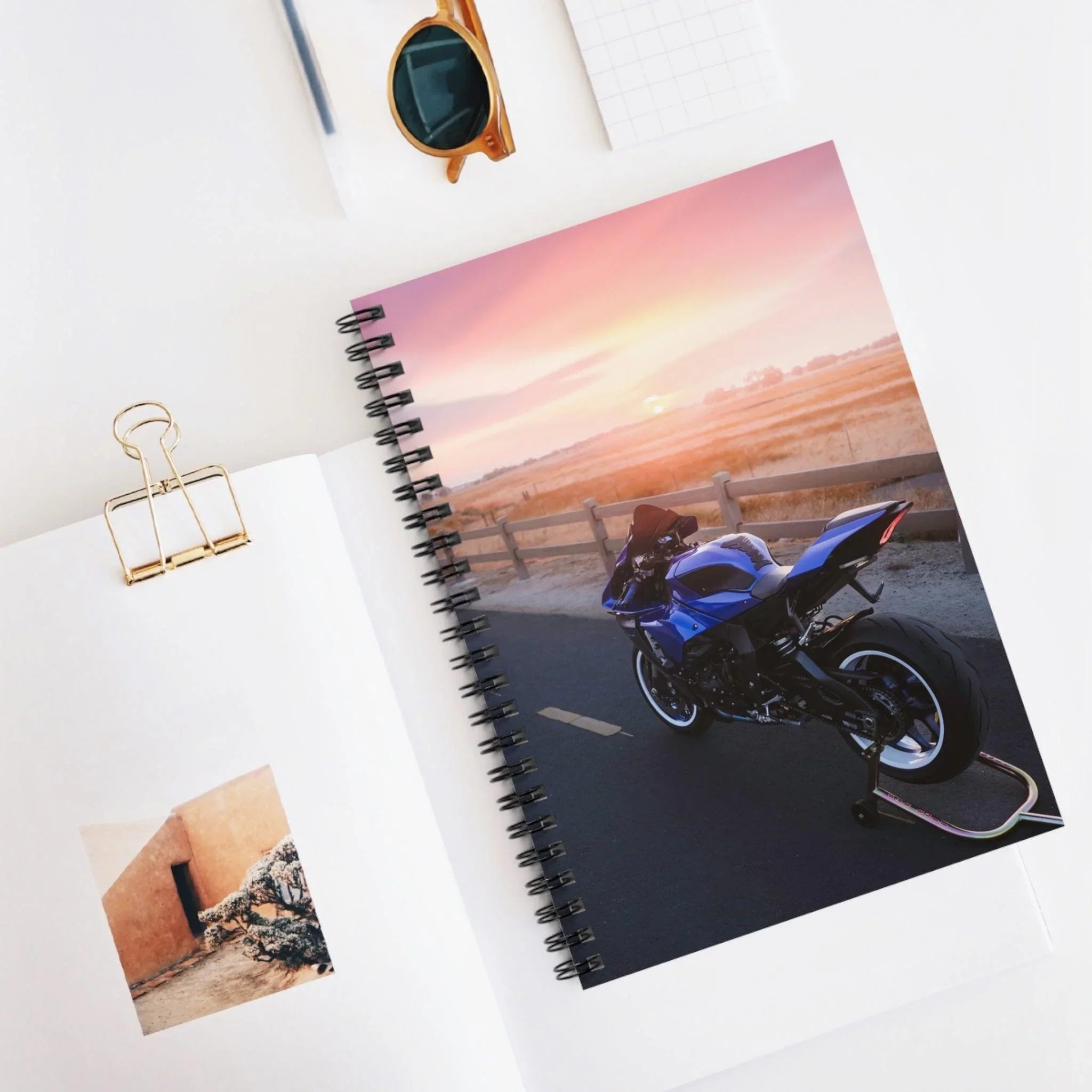 Yamaha R1 Motorcycle Spiral Notebook #008 - Throttle Designs